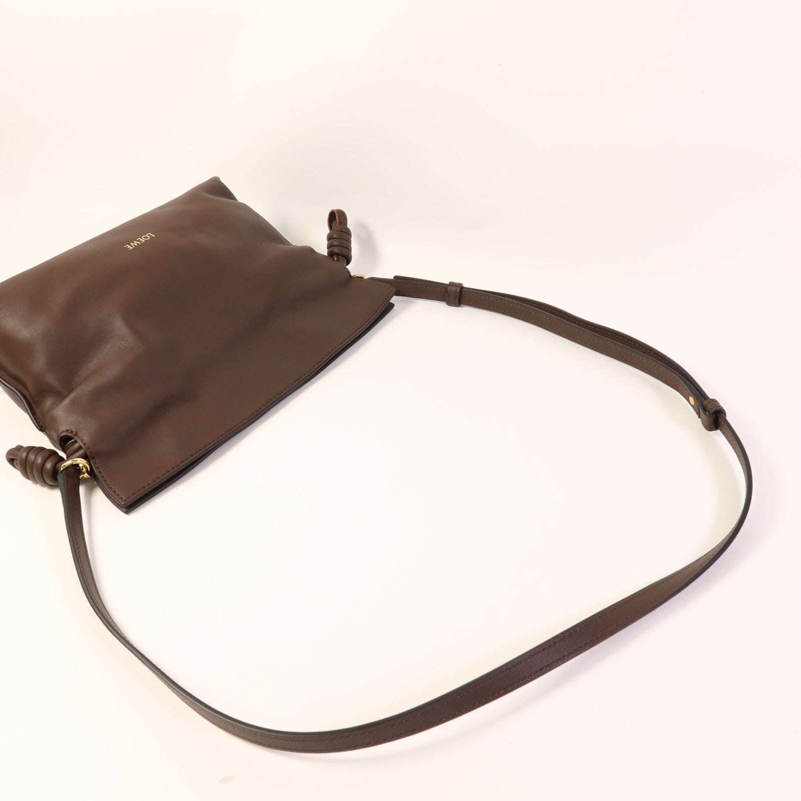 LOEWE 牛皮皮革Mini Flamenco Clutch金扣手拿包