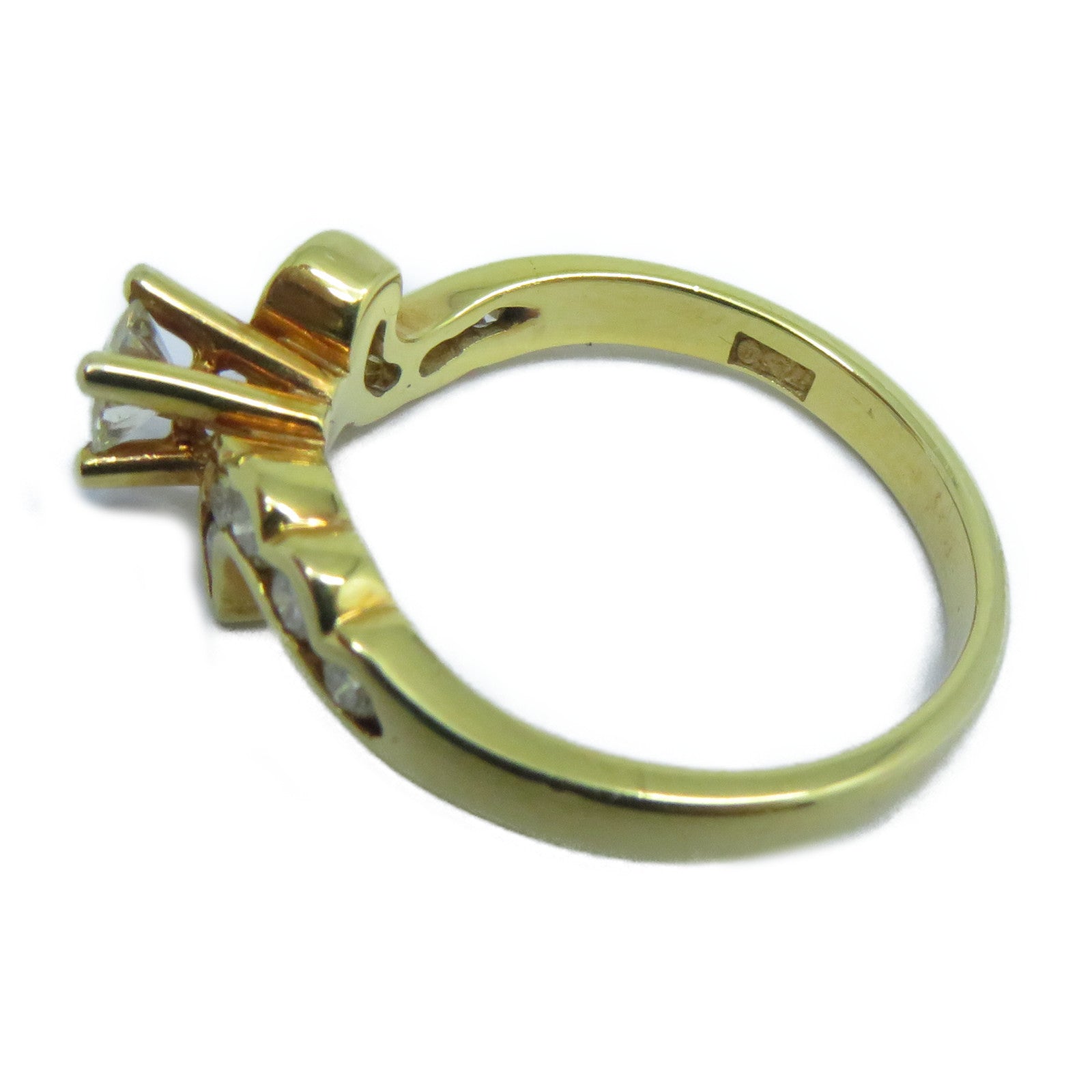 JEWELRY **【激減優惠】18K黃金Ring鑽石戒指US#5.75