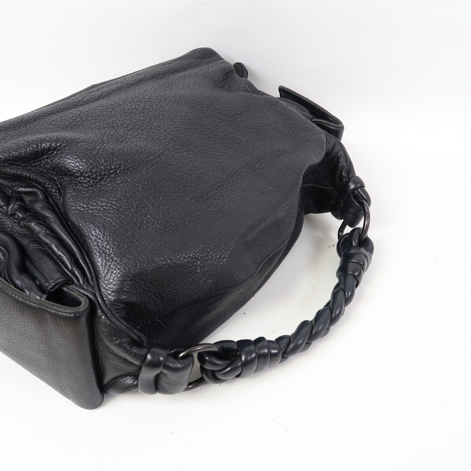 BOTTEGA VENETA 牛皮皮革Hand Bag手挽袋黑色