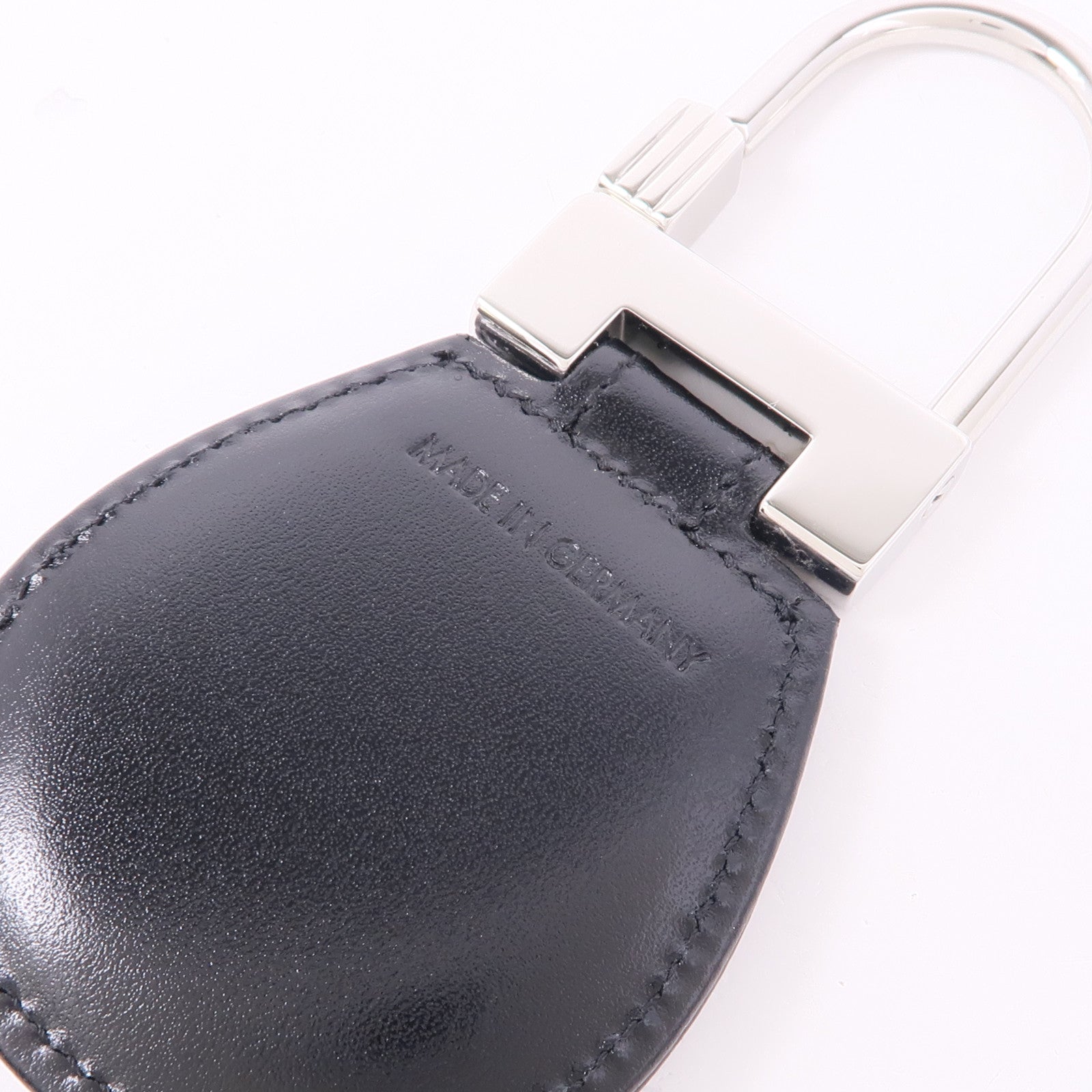 MONTBLANC 皮革Key Ring銀扣鑰匙圈