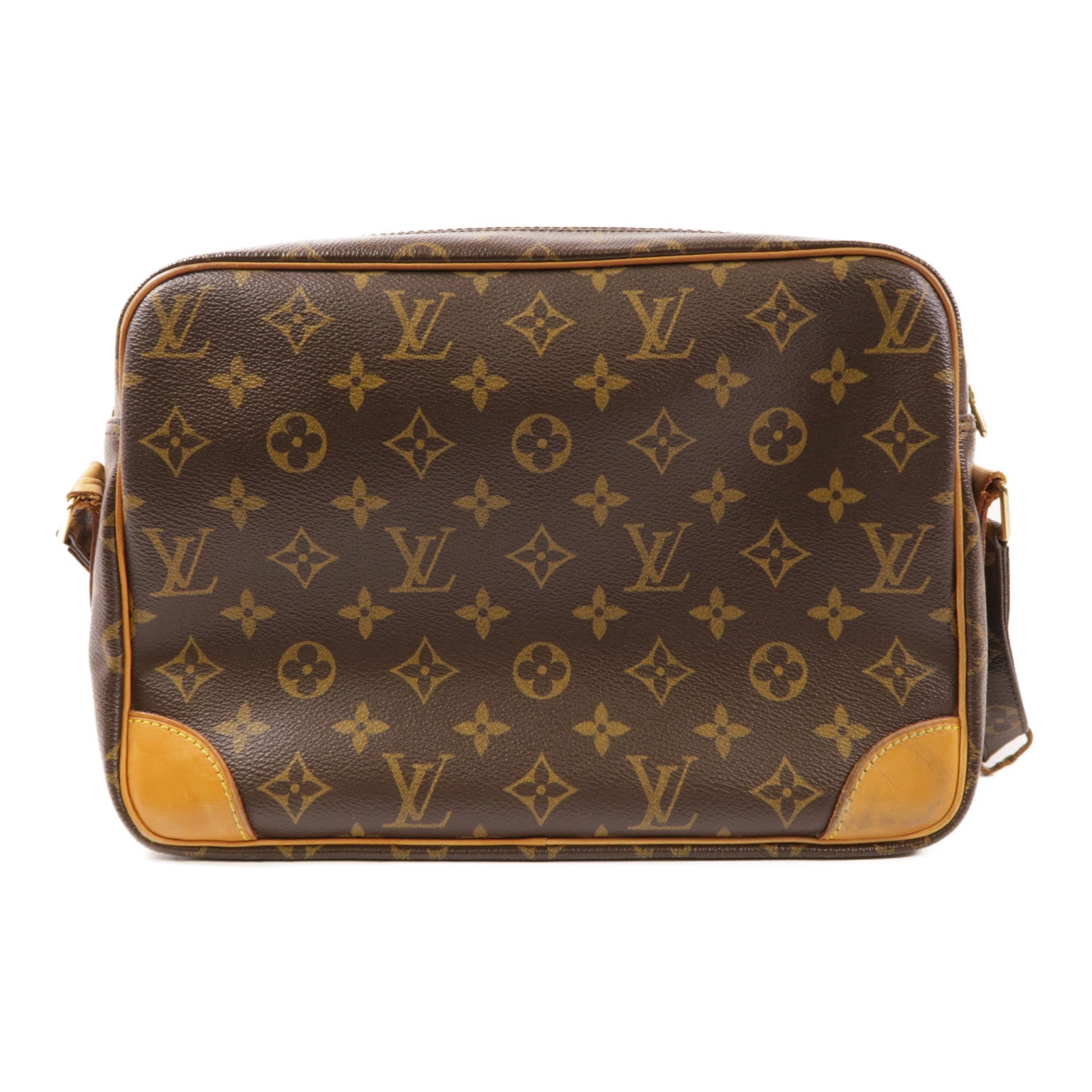 LOUIS VUITTON Monogram Nile金扣肩背袋