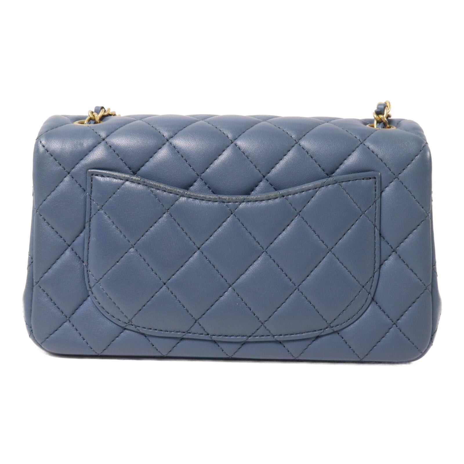 CHANEL 羊皮皮革Mini Classic 20 Gold Ball鏈帶肩背袋