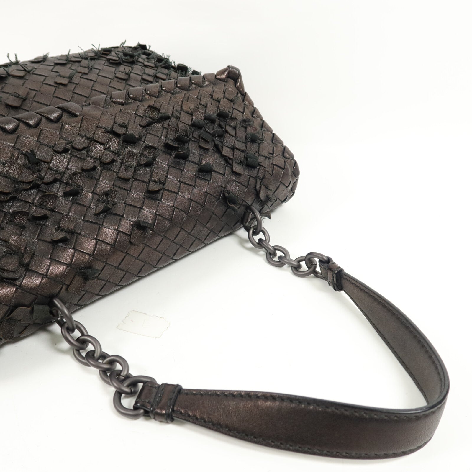 BOTTEGA VENETA 牛皮皮革Shoulder Bag鏈帶肩背袋