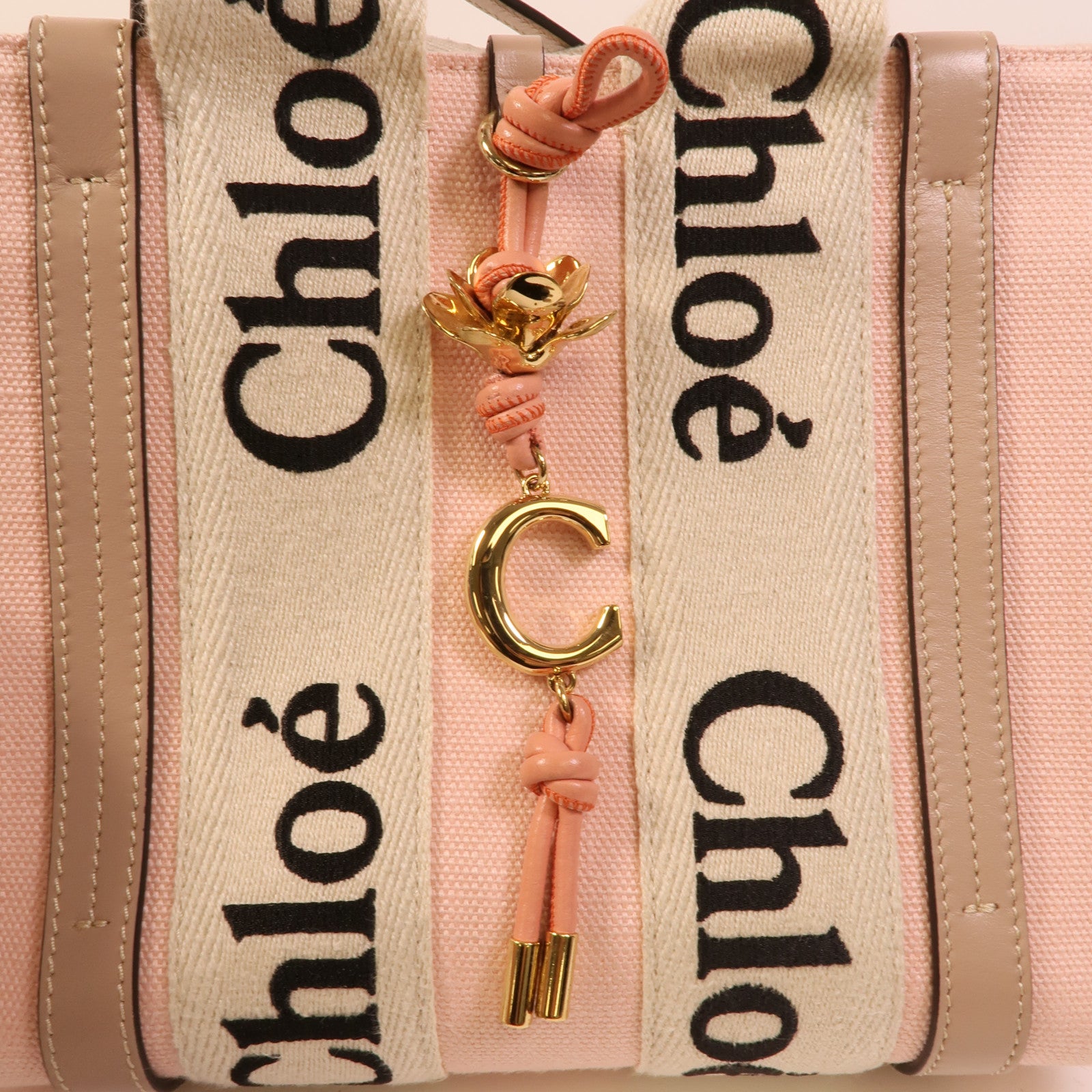 Chloe 帆布Woody Tote手挽肩背兩用袋