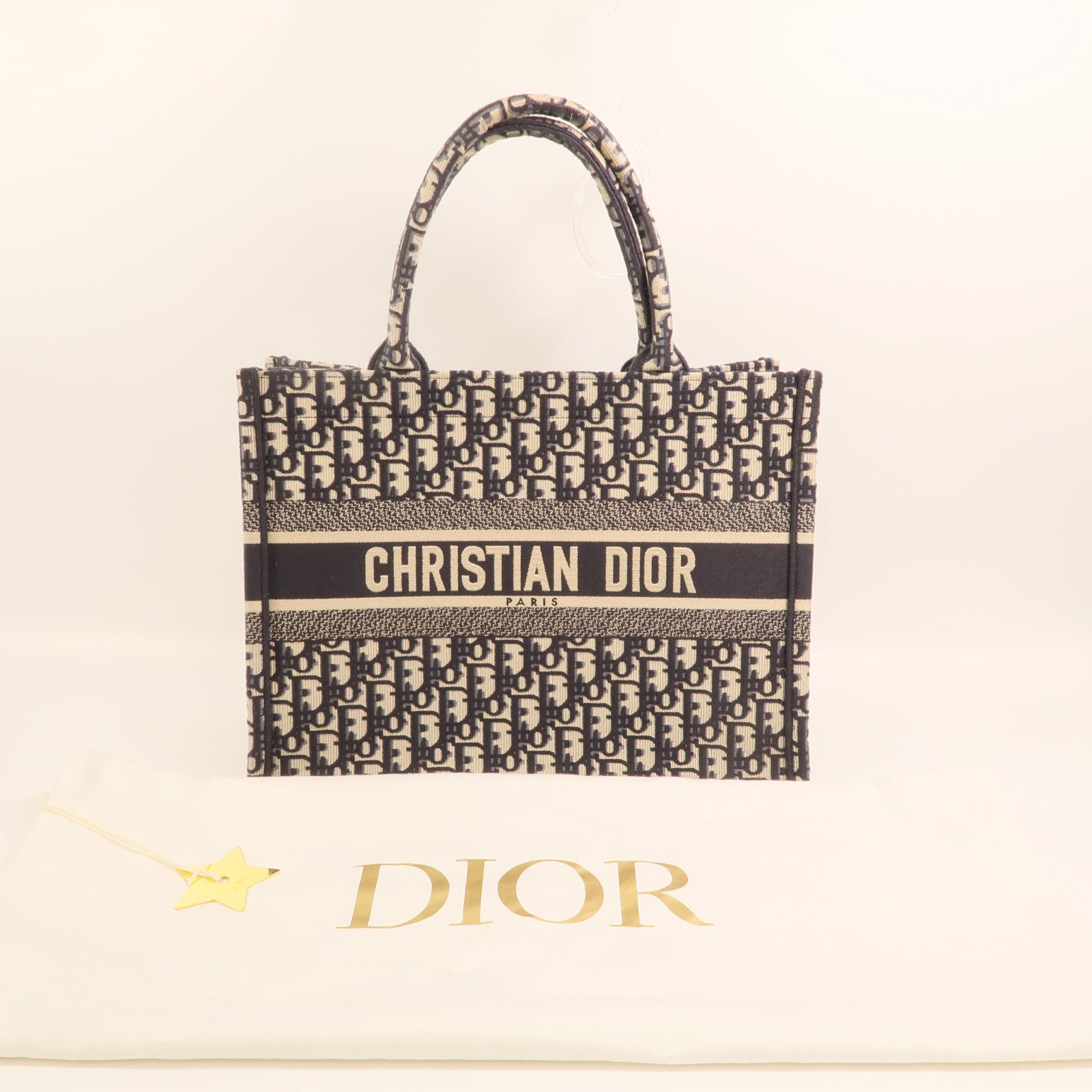 Dior Oblique Canvas帆布Book Tote Medium銀扣手挽袋