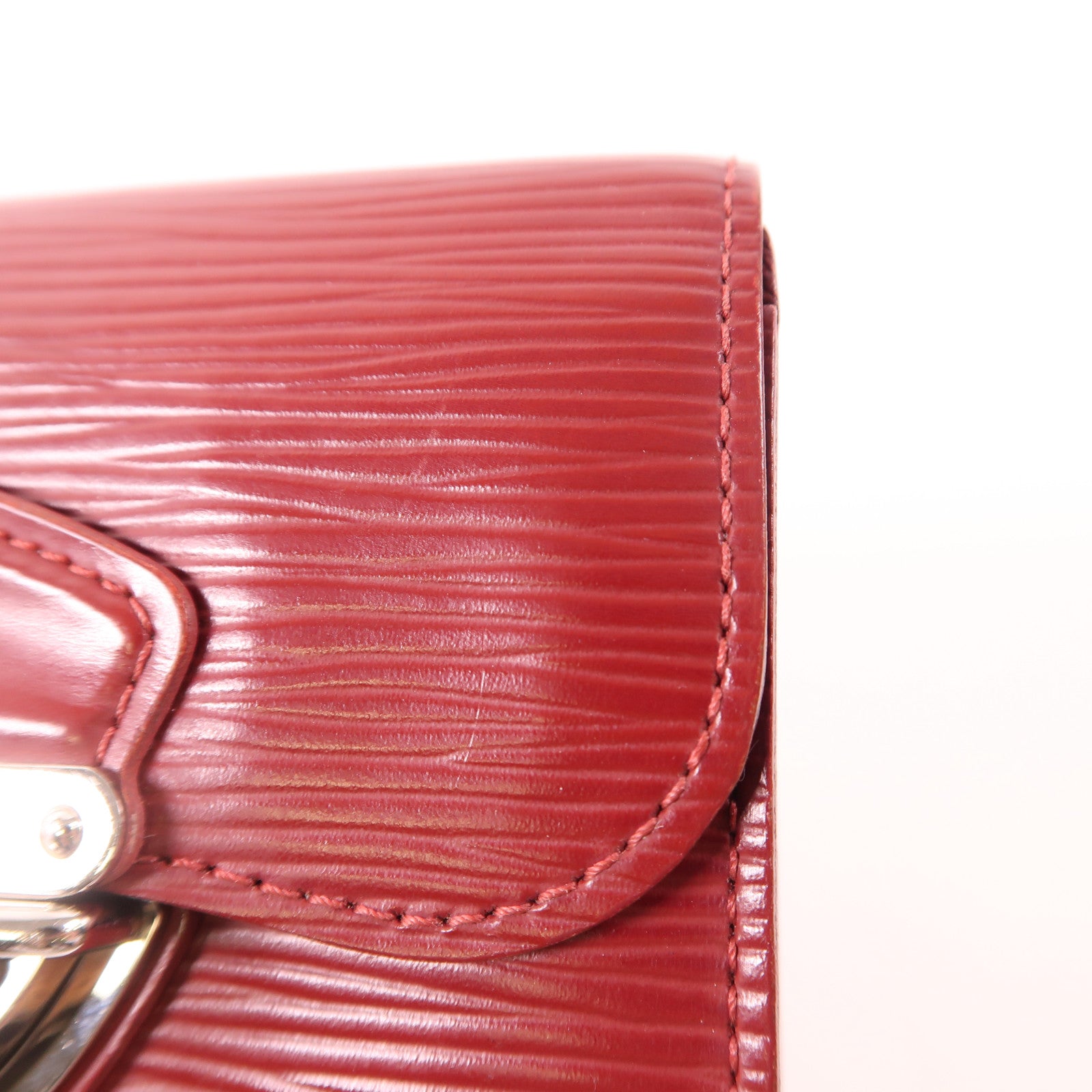 LOUIS VUITTON LV SHW Portefeuille Joy Tri-fold Wallet Epi Leather Red