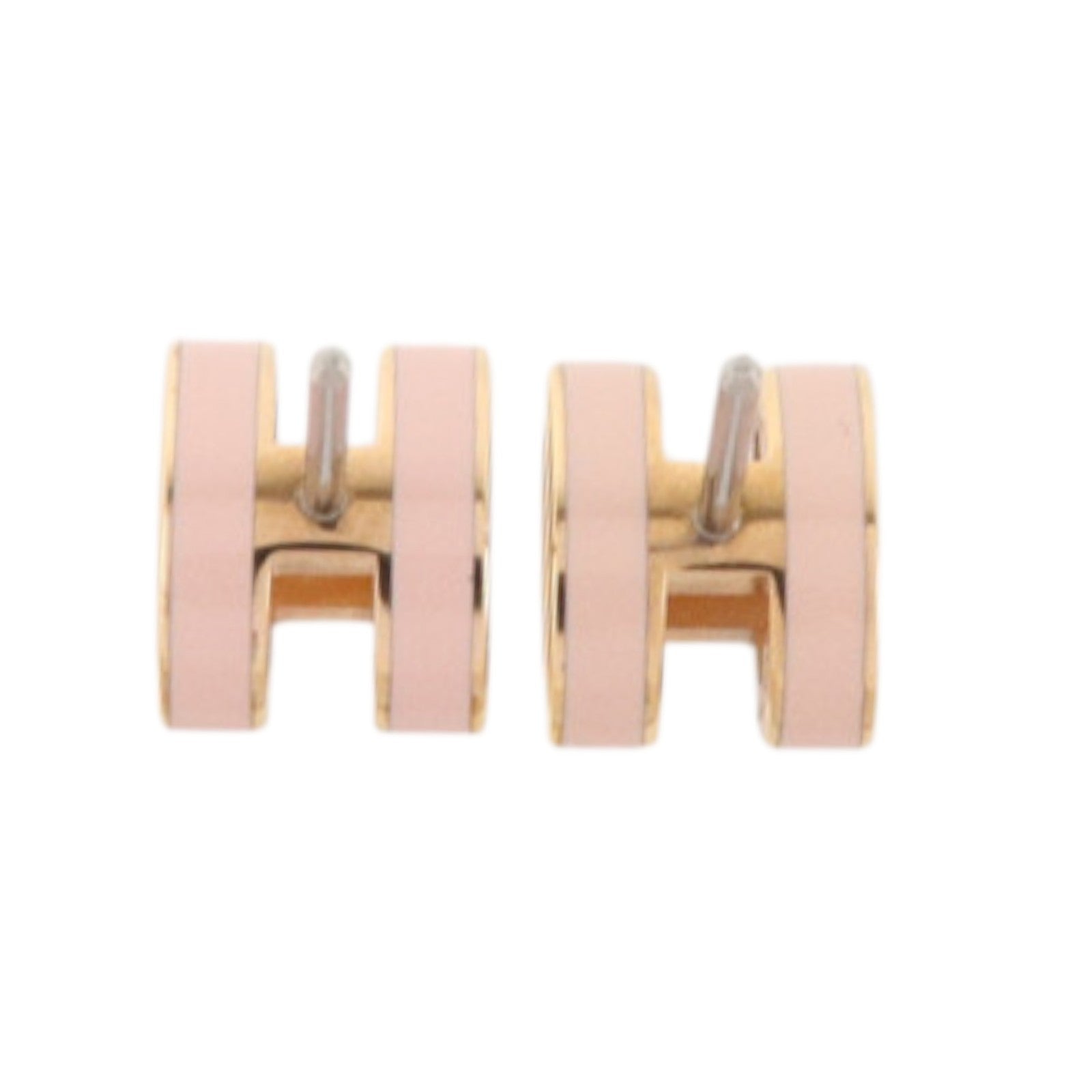 HERMES 金屬/琺瑯Mini Pop H Earrings耳環