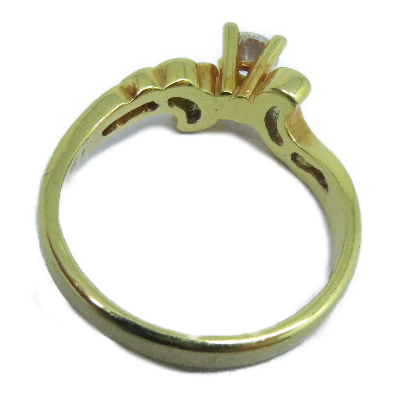 JEWELRY **【激減優惠】18K黃金Ring鑽石戒指US#5.75