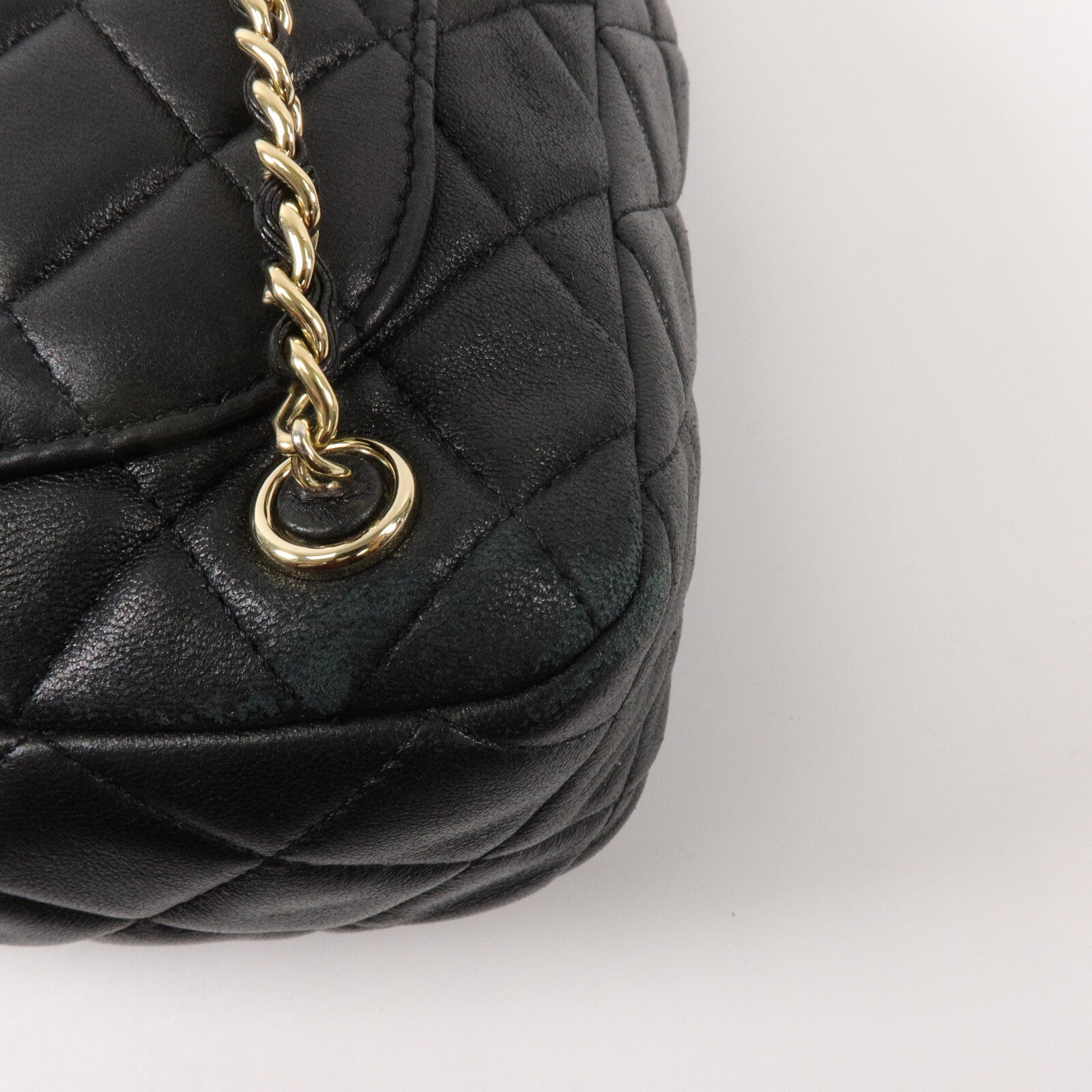 CHANEL 羊皮皮革Backpack鏈帶背包
