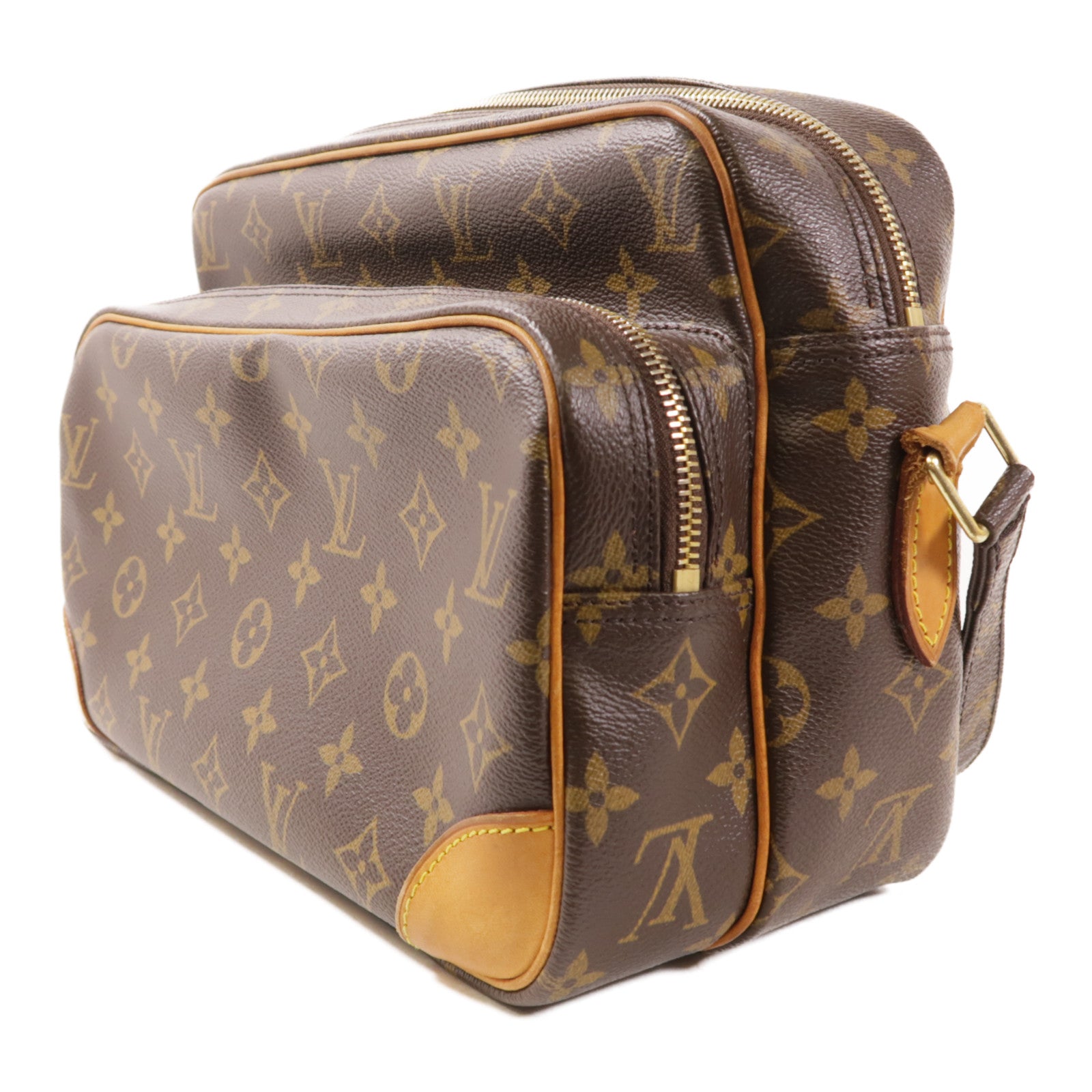 LOUIS VUITTON Monogram Nile金扣肩背袋