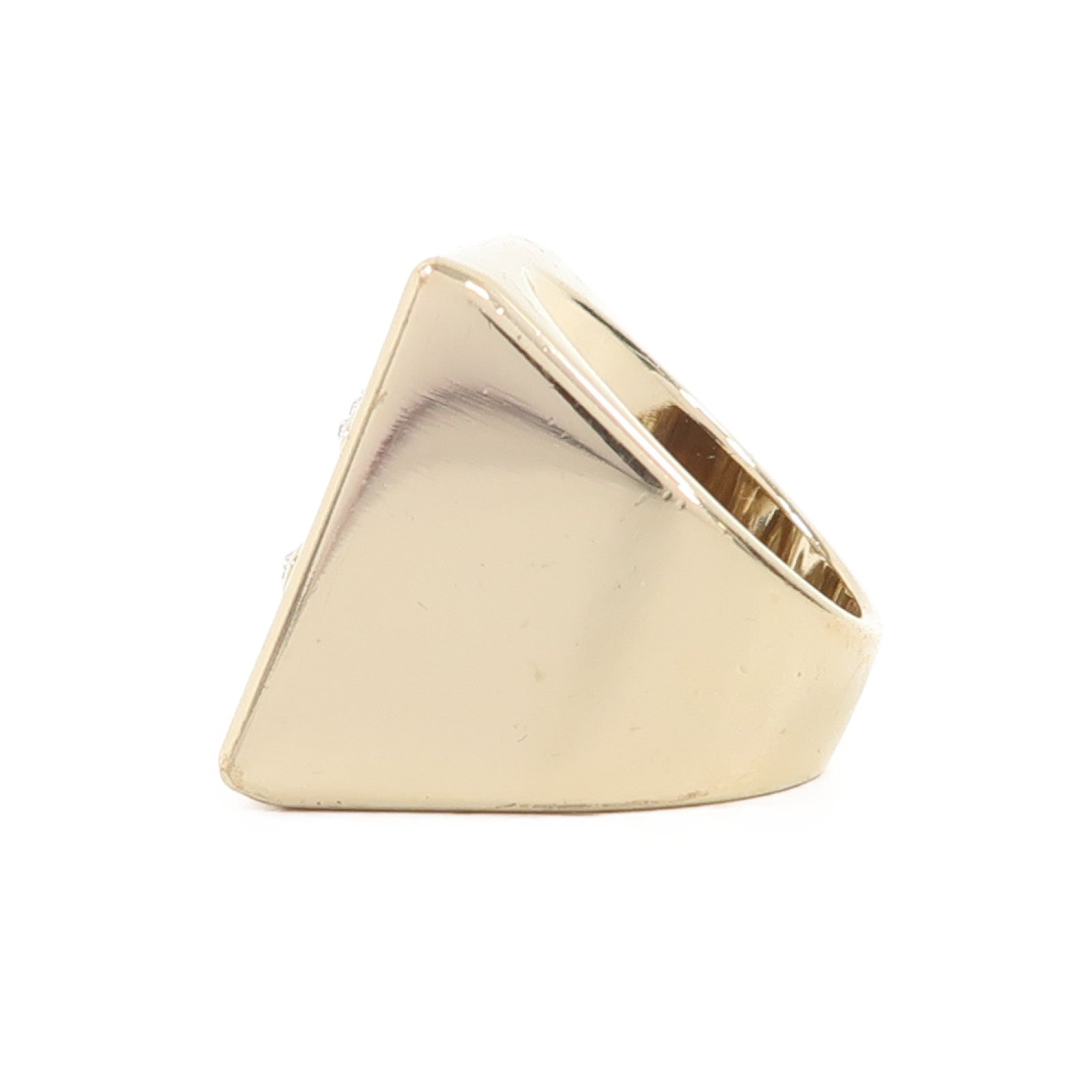 CHANEL 金屬Ring戒指金色US#6