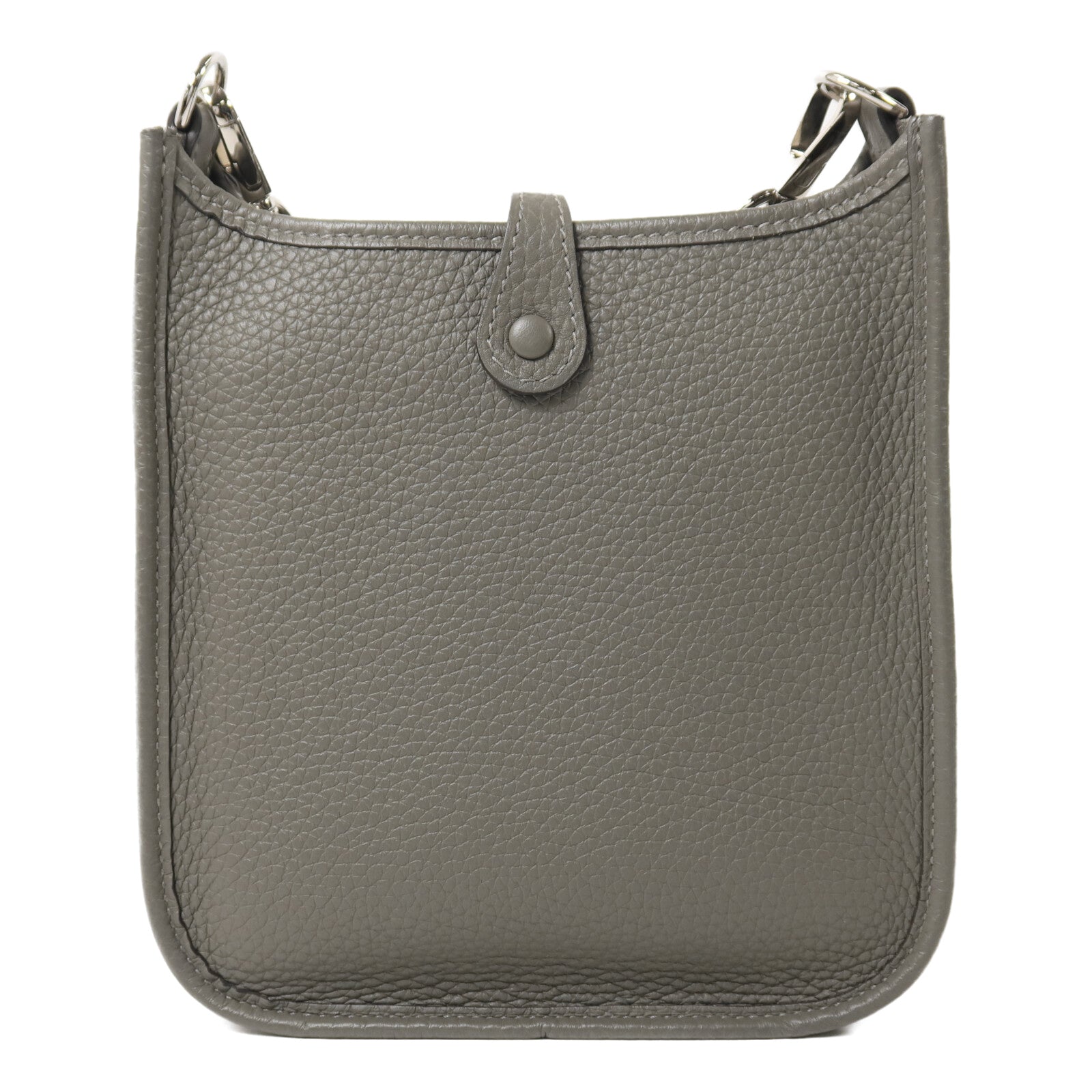 HERMES Clemence皮革Evelyne TPM肩背袋Gris Meyer
