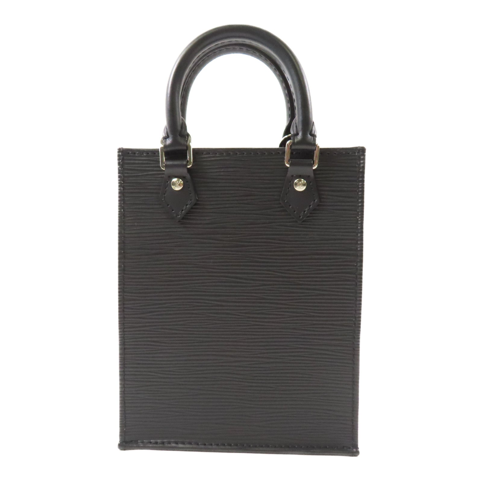 LOUIS VUITTON Epi Petit Sacplat銀扣手挽肩背兩用袋