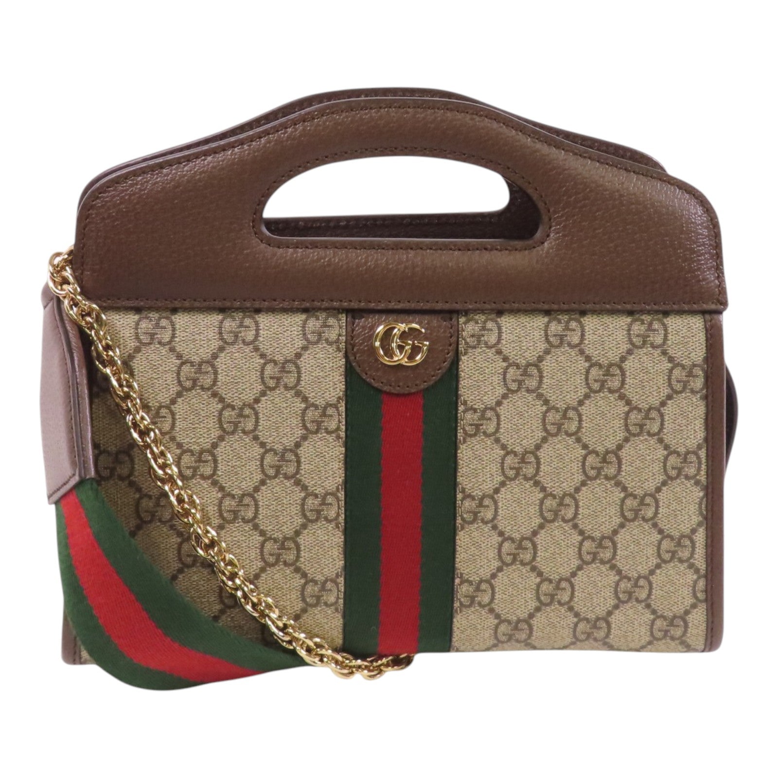 GUCCI 塗層帆布Ophidia金扣手挽肩背兩用袋
