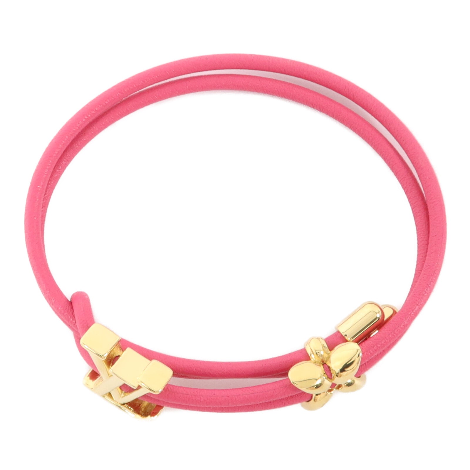 LOUIS VUITTON 金屬/牛皮皮革Bloom Bracelet手繩