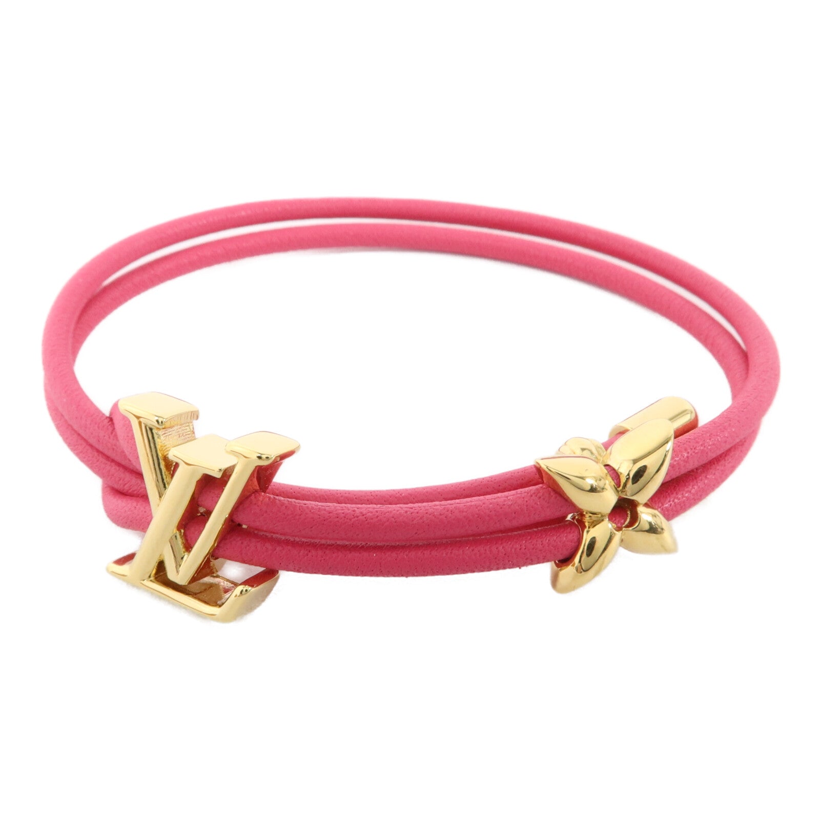 LOUIS VUITTON 金屬/牛皮皮革Bloom Bracelet手繩