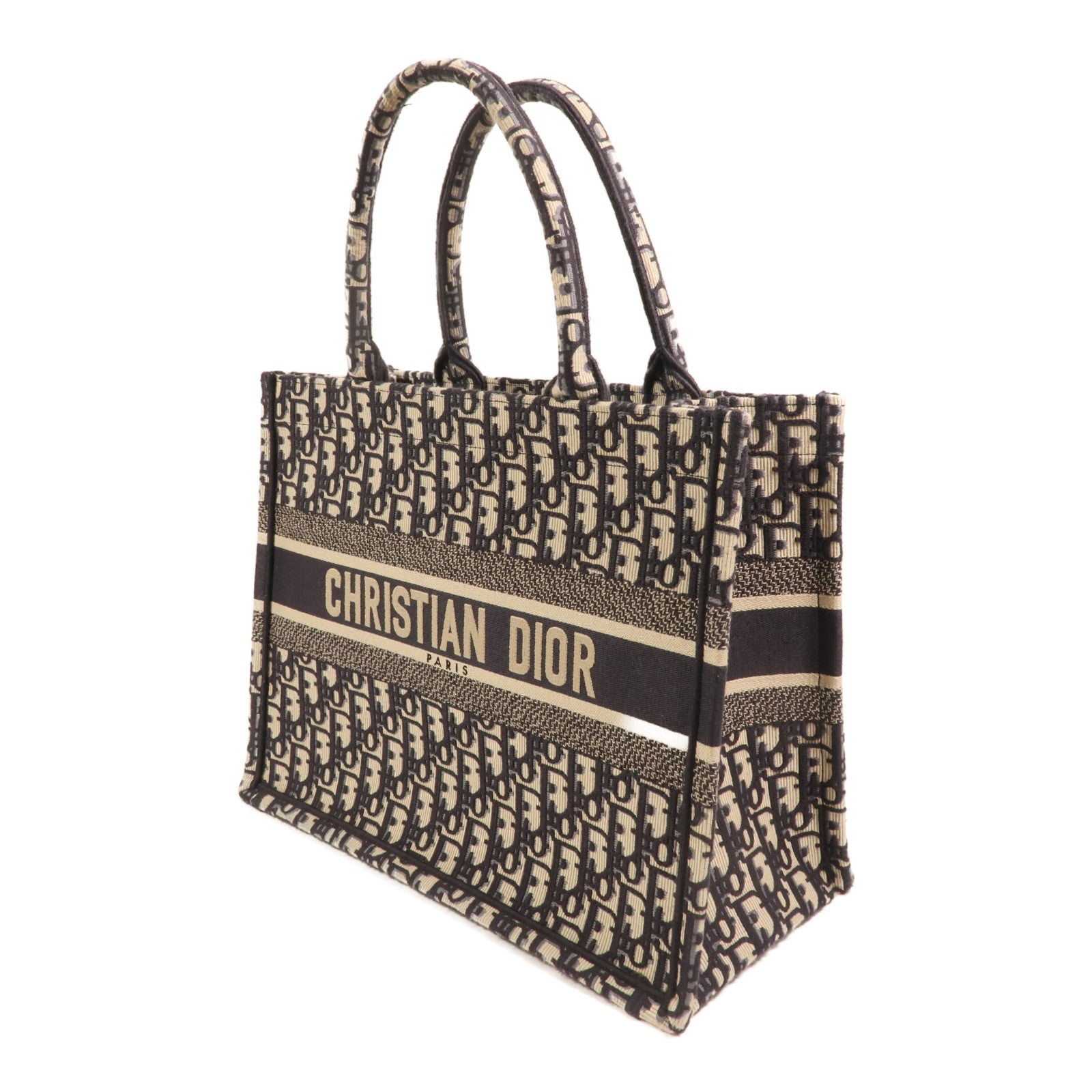 Dior Oblique Canvas帆布Book Tote Medium銀扣手挽袋