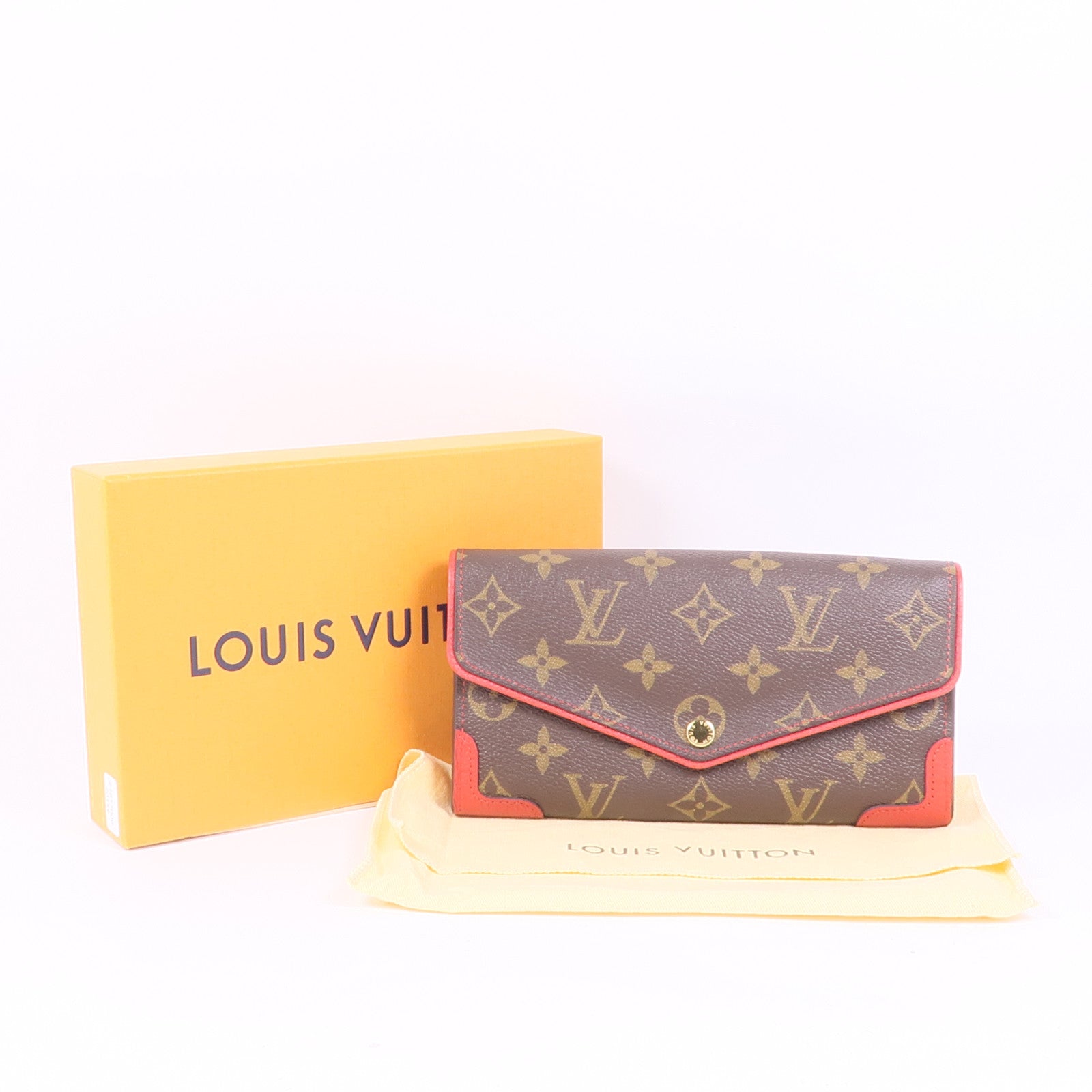 LOUIS VUITTON Monogram Sarah Retiro金扣長錢包