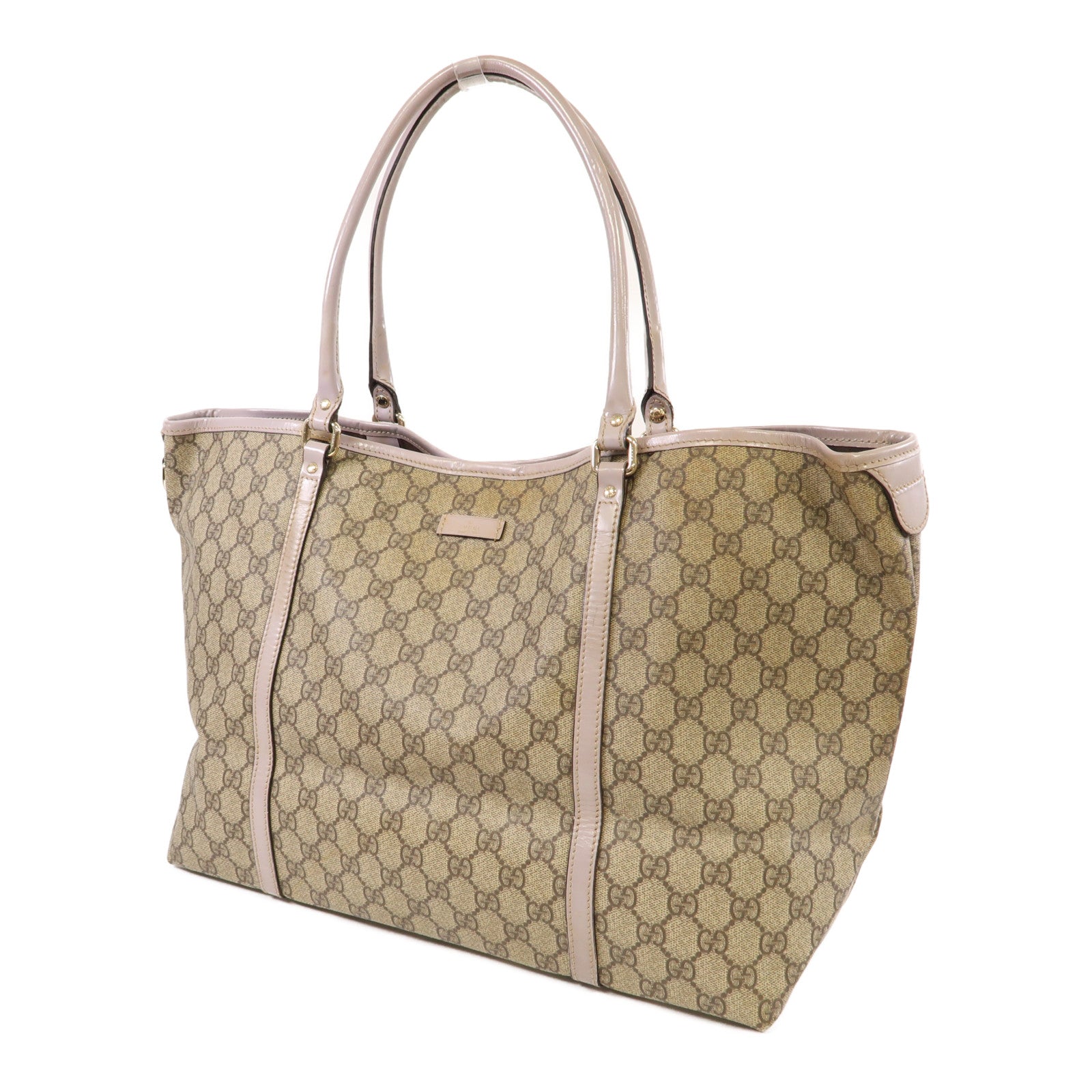 GUCCI 塗層帆布Imprime金扣肩背袋啡色