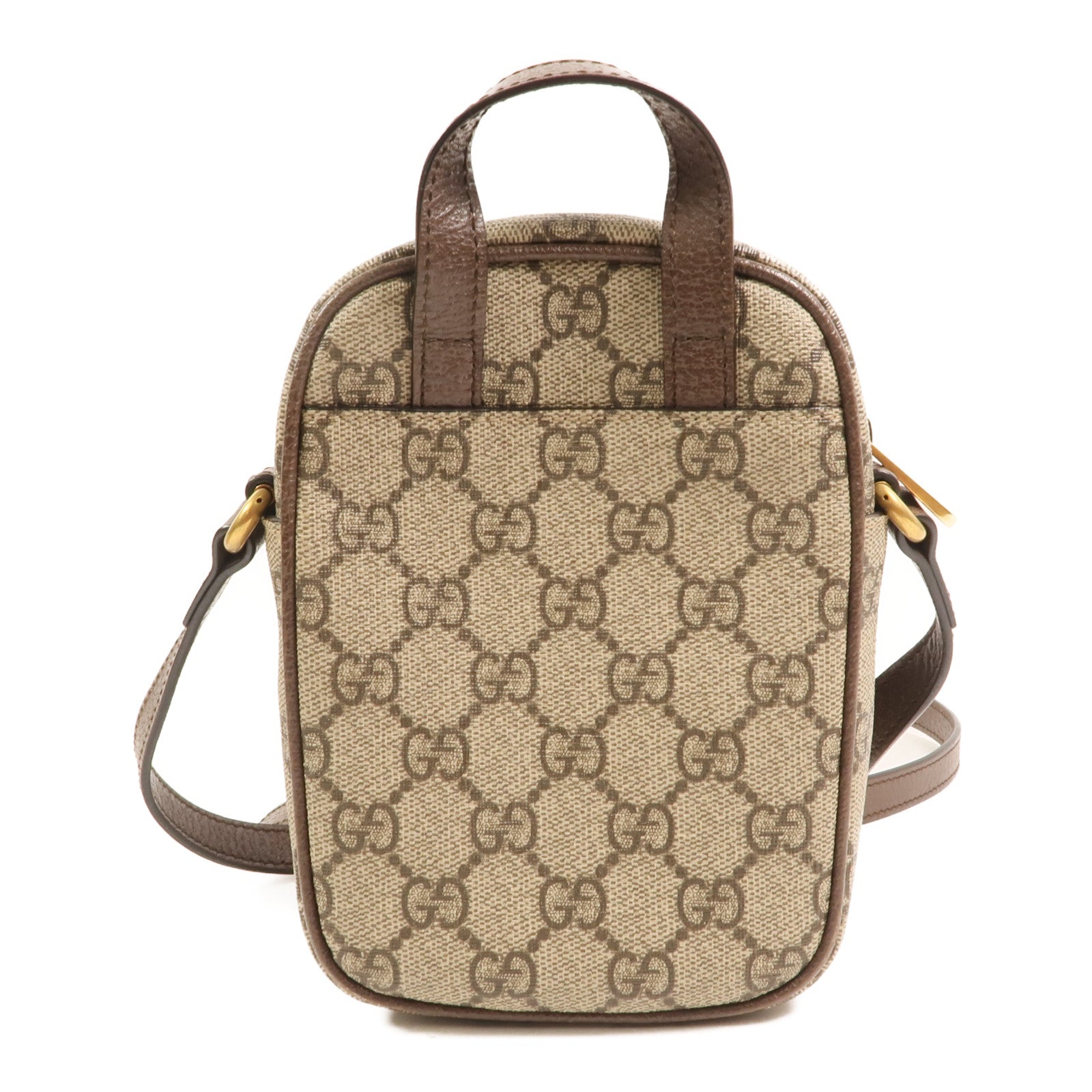 GUCCI 塗層帆布Ophidia MiniBag金扣手挽肩背兩用袋