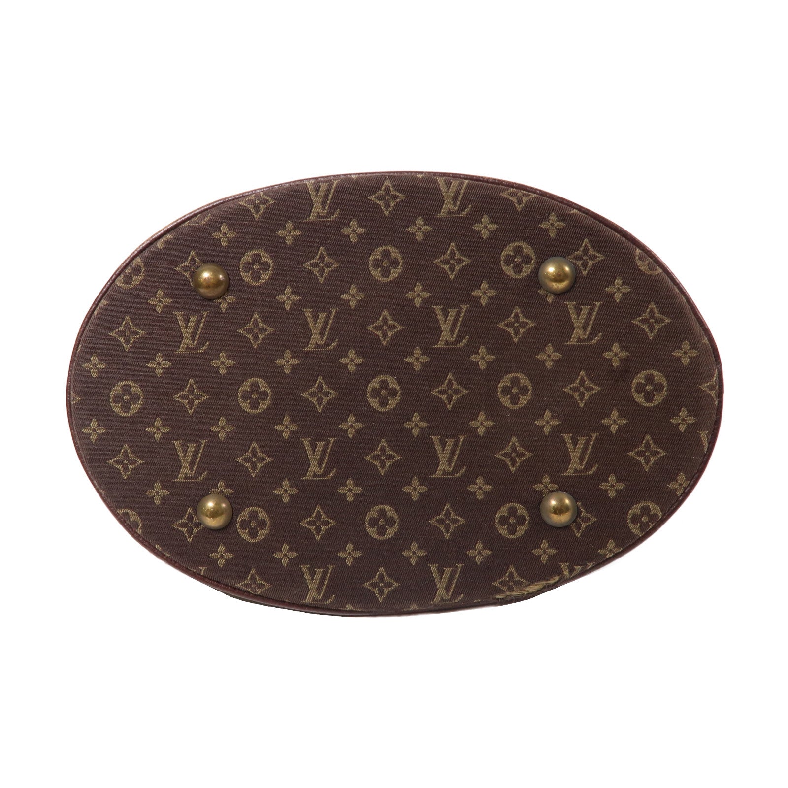 LOUIS VUITTON Monogram Idylle Bucket PM金扣手挽袋啡色