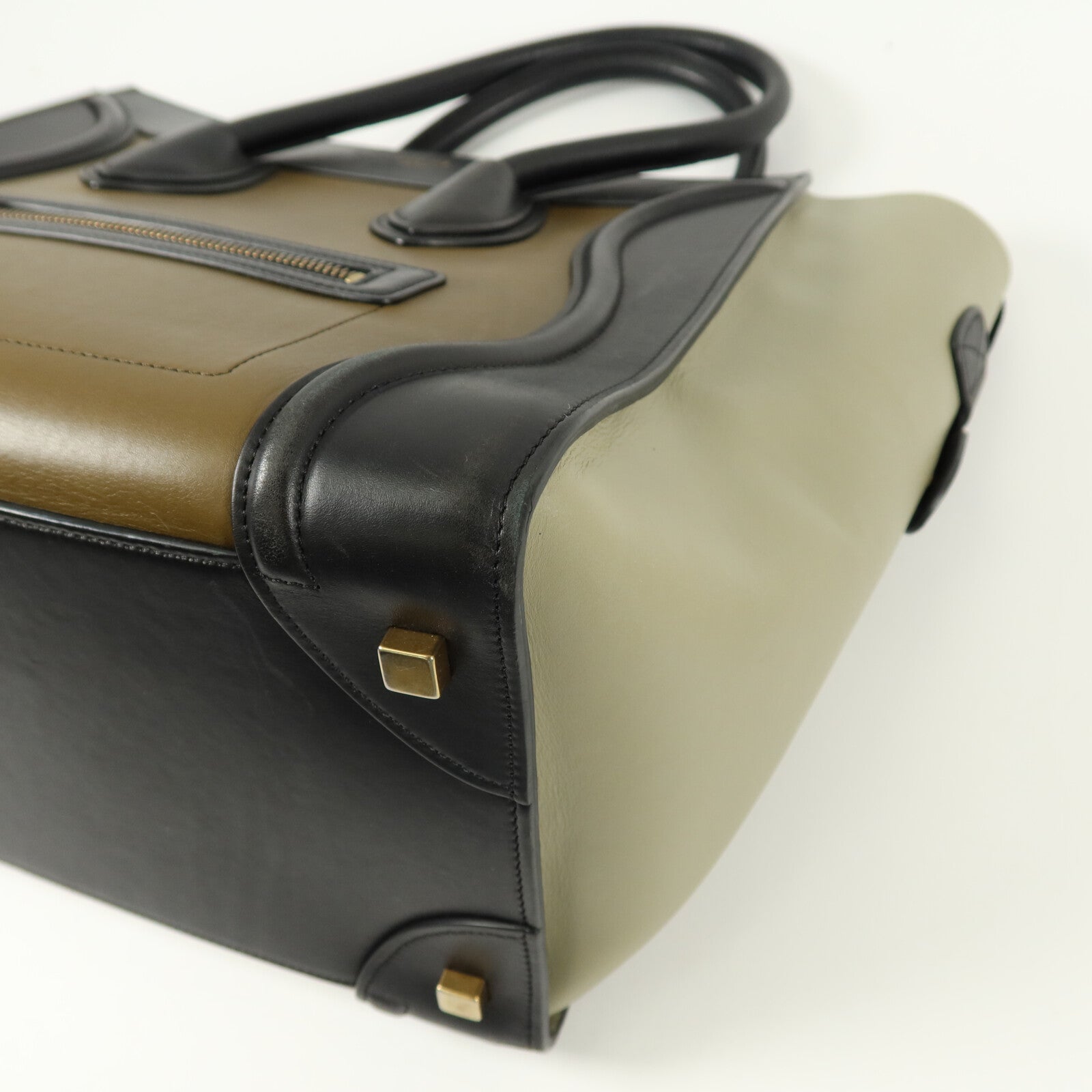 CELINE 牛皮皮革Mini Luggage手挽袋