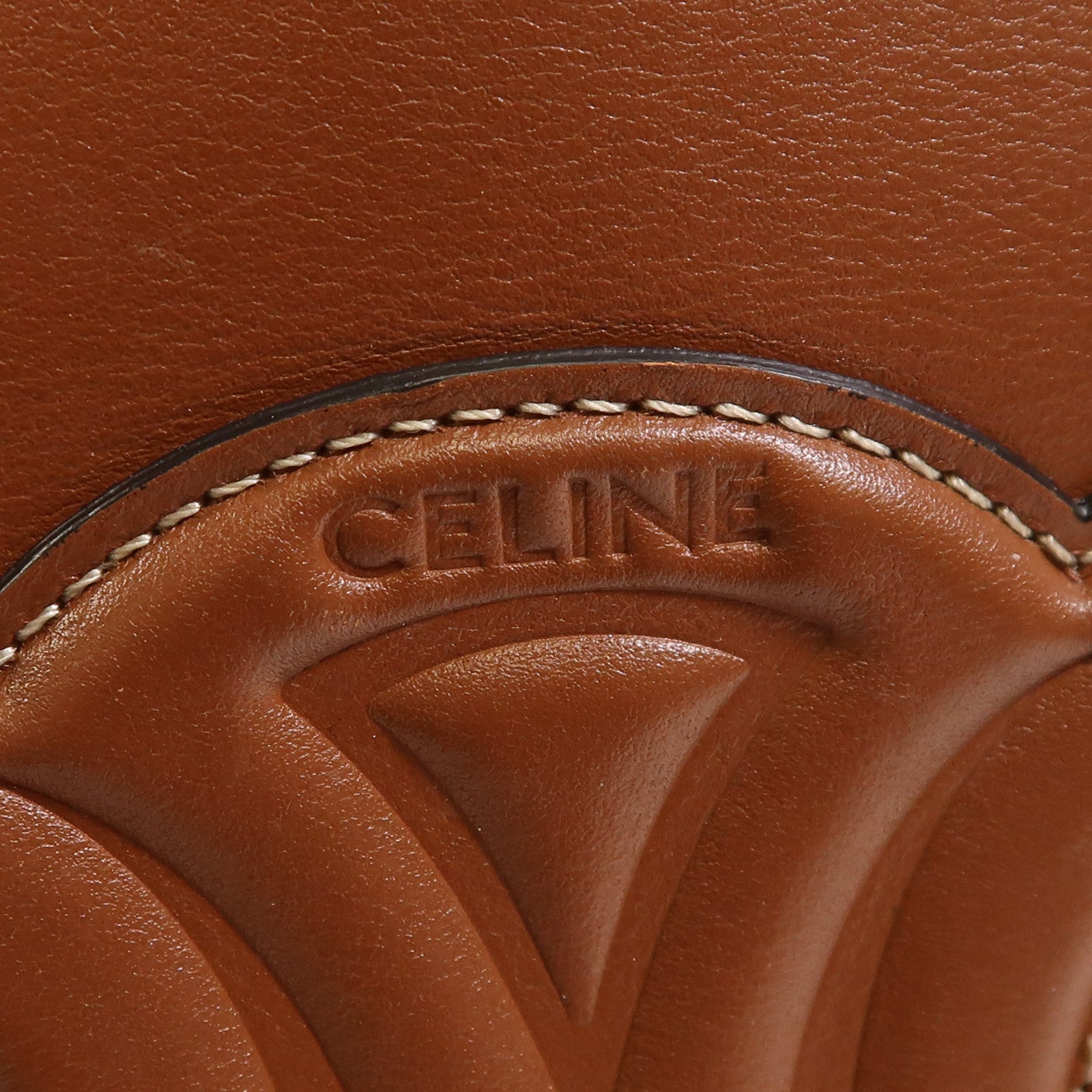 CELINE 【激減優惠】牛皮皮革Cuir Triomphe金扣肩背袋