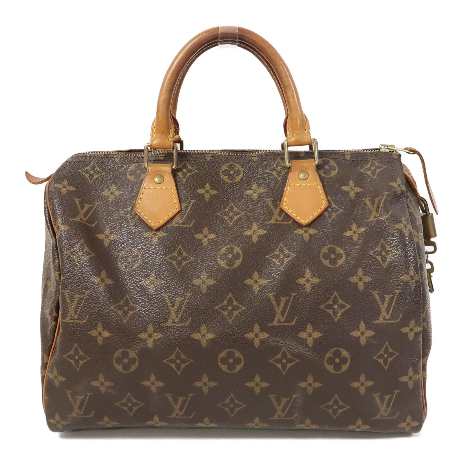 LOUIS VUITTON 【激減優惠】Monogram Speedy 30金扣手挽袋啡色