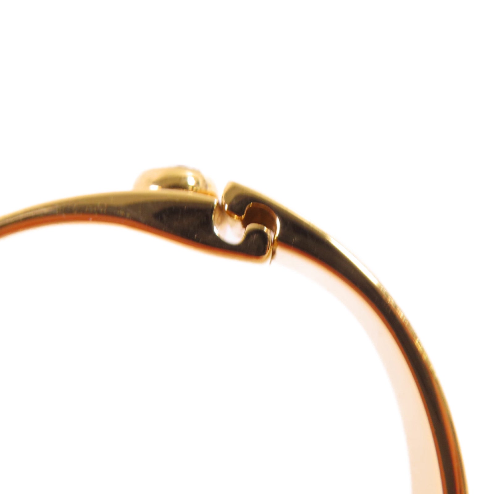 LOUIS VUITTON 金屬/水鑽Nanogram Strass Bracelet S金扣手镯