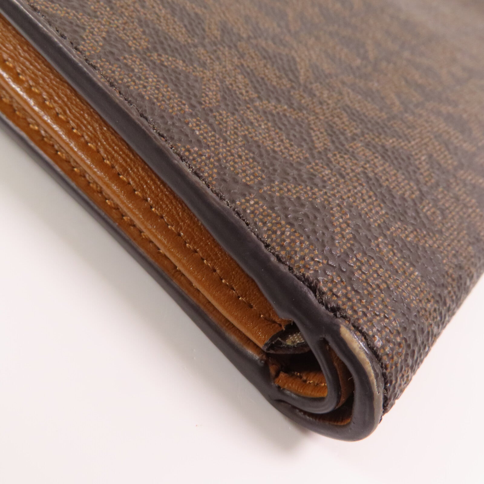 Michael Kors 塗層帆布Long Wallet金扣長錢包