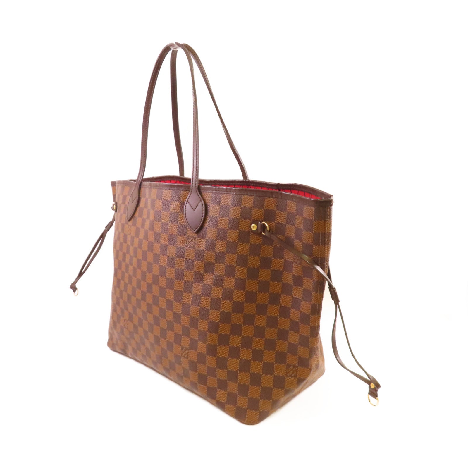 LOUIS VUITTON 【激減優惠】Damier Ebene Neverfull GM Tote Bag金扣肩背袋啡色