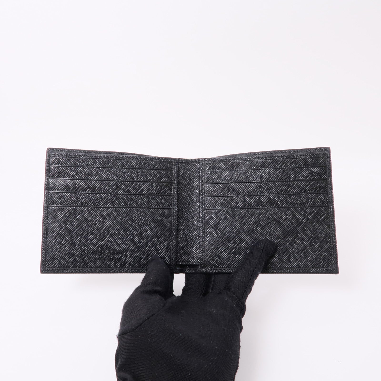 PRADA 牛皮皮革Wallet錢包黑色