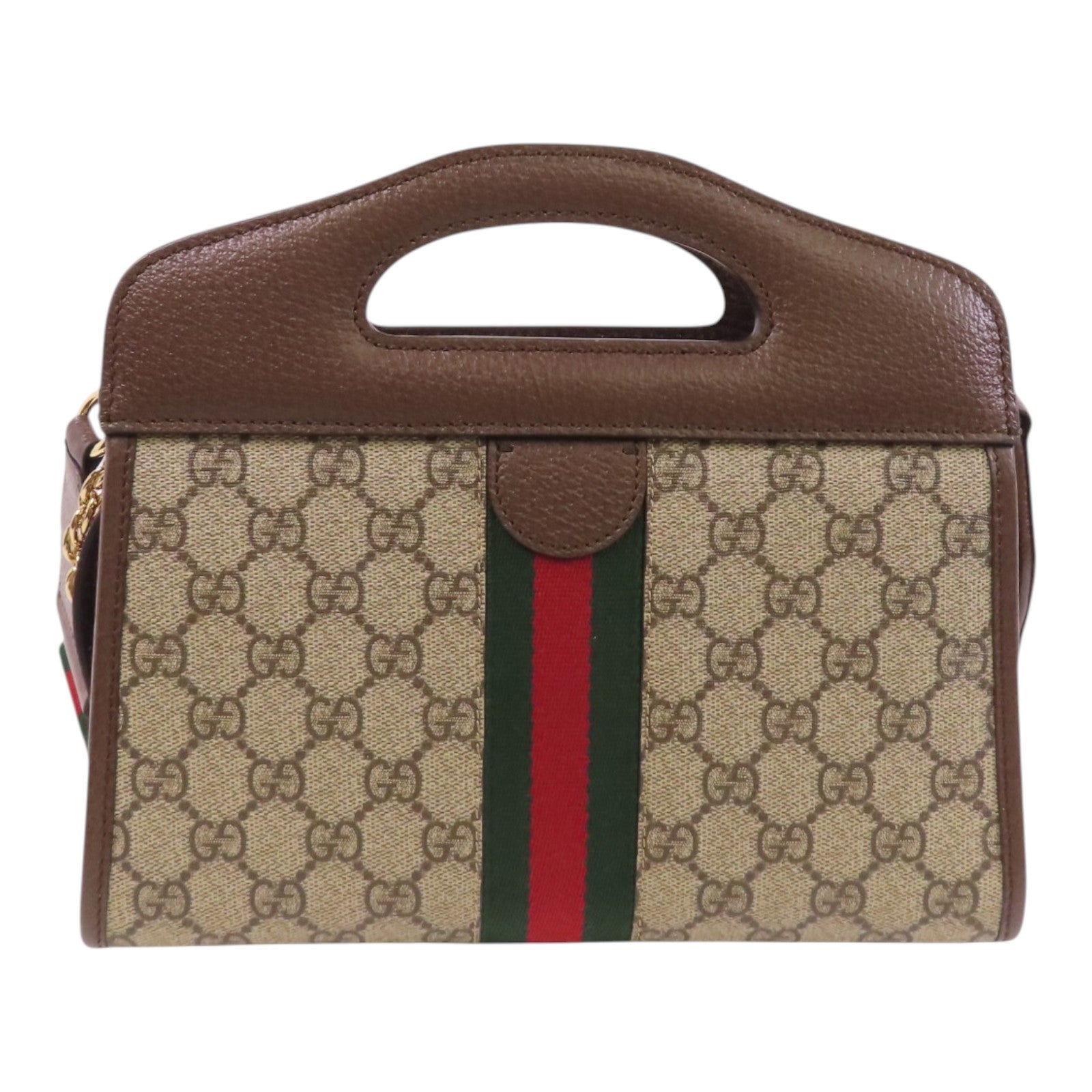 GUCCI 塗層帆布Ophidia金扣手挽肩背兩用袋