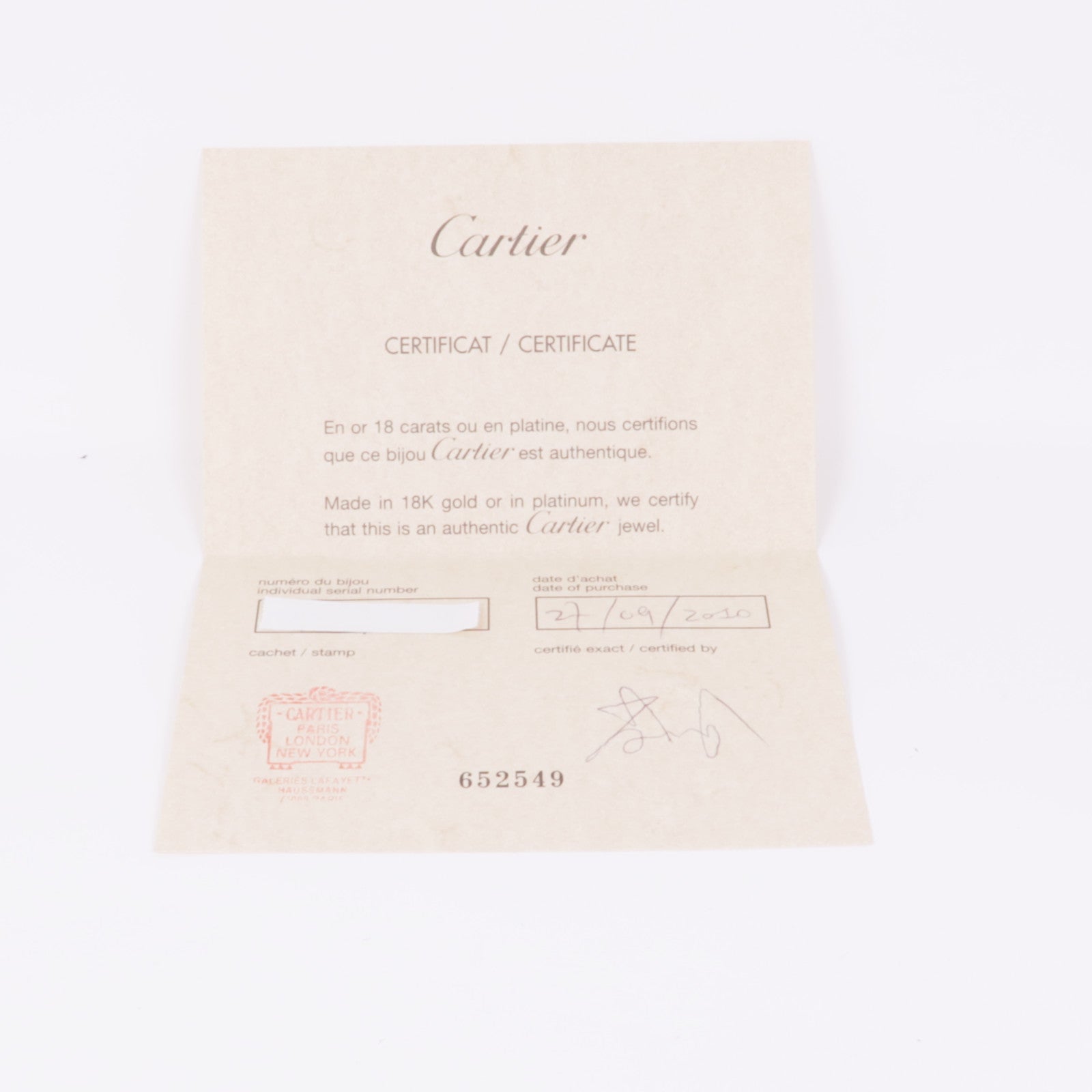 CARTIER Love Diamond Necklace 18K White Gold B7014600