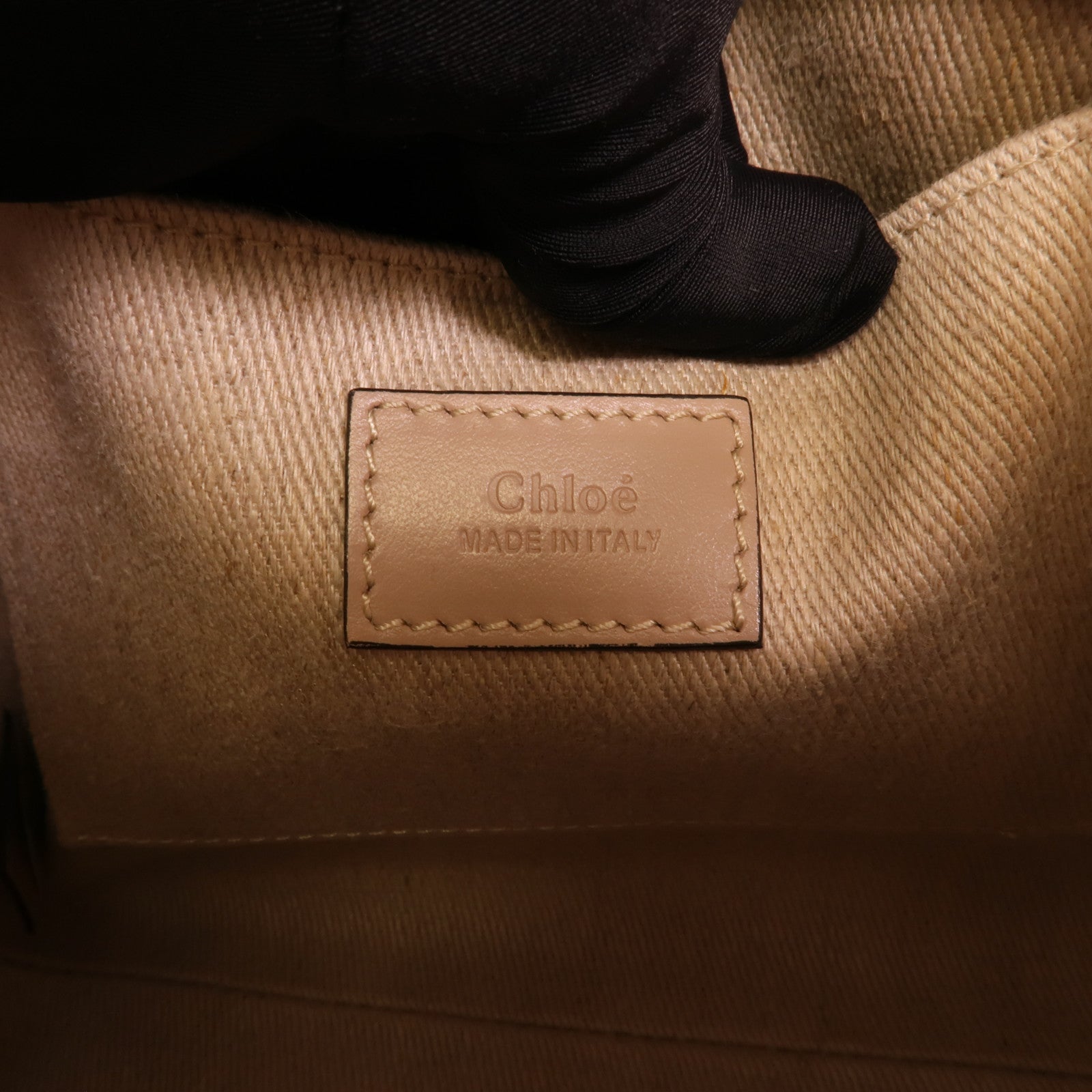 Chloe 帆布Woody Tote手挽肩背兩用袋