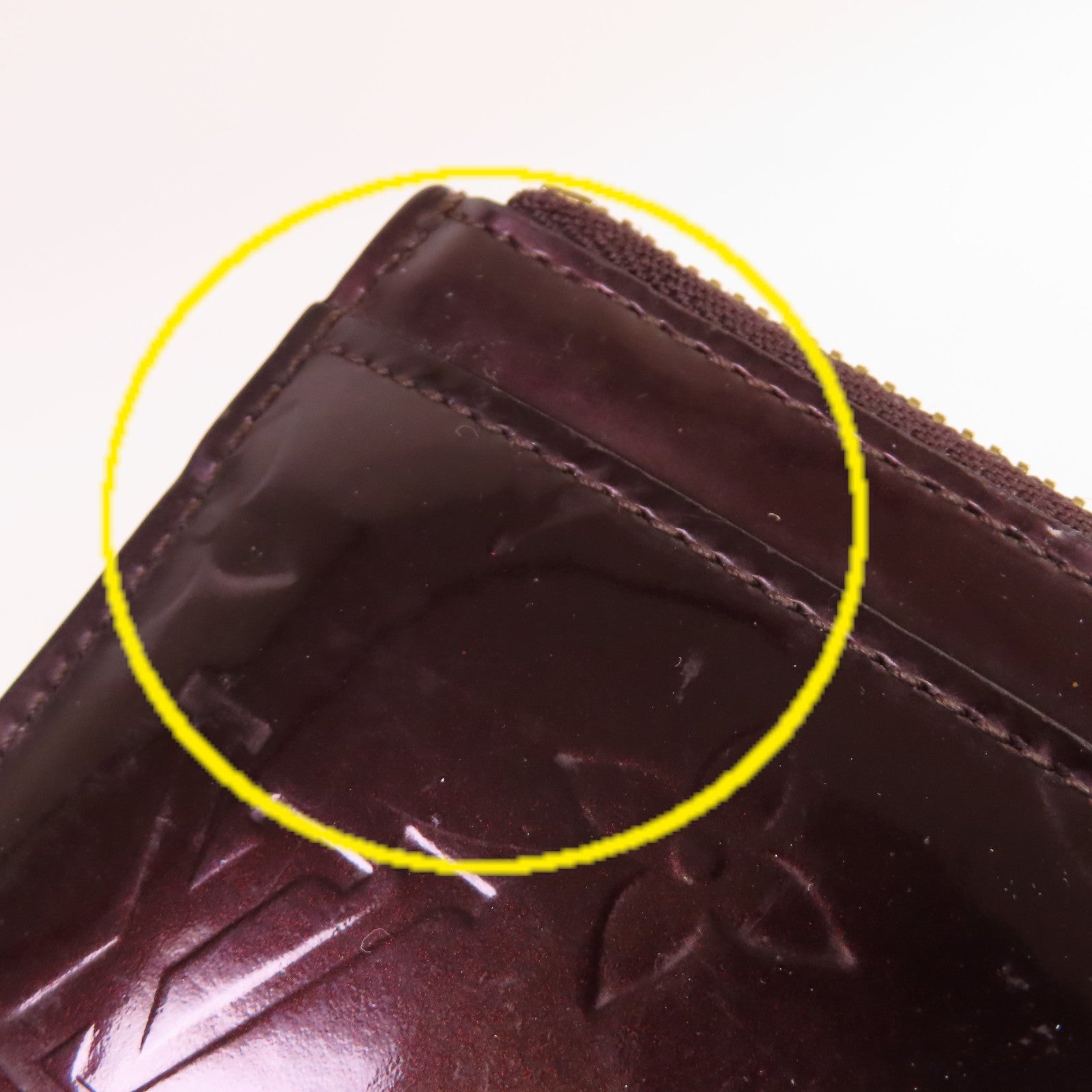LOUIS VUITTON 【激減優惠】Monogram Vernis Pochette Cles Key Coin Case金扣零錢包紫色