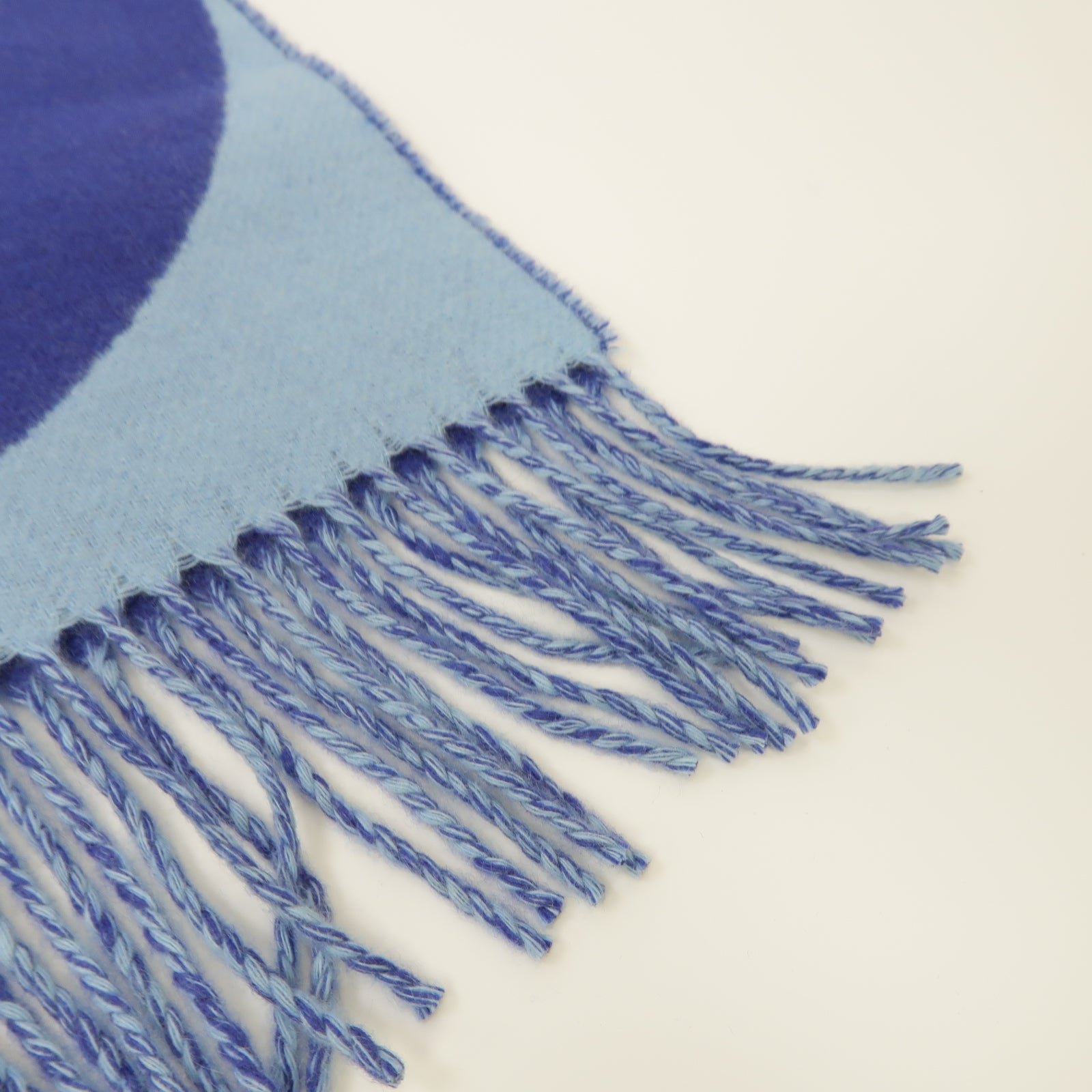 HERMES 【激減優惠】Cashmere Scarf圍巾藍色