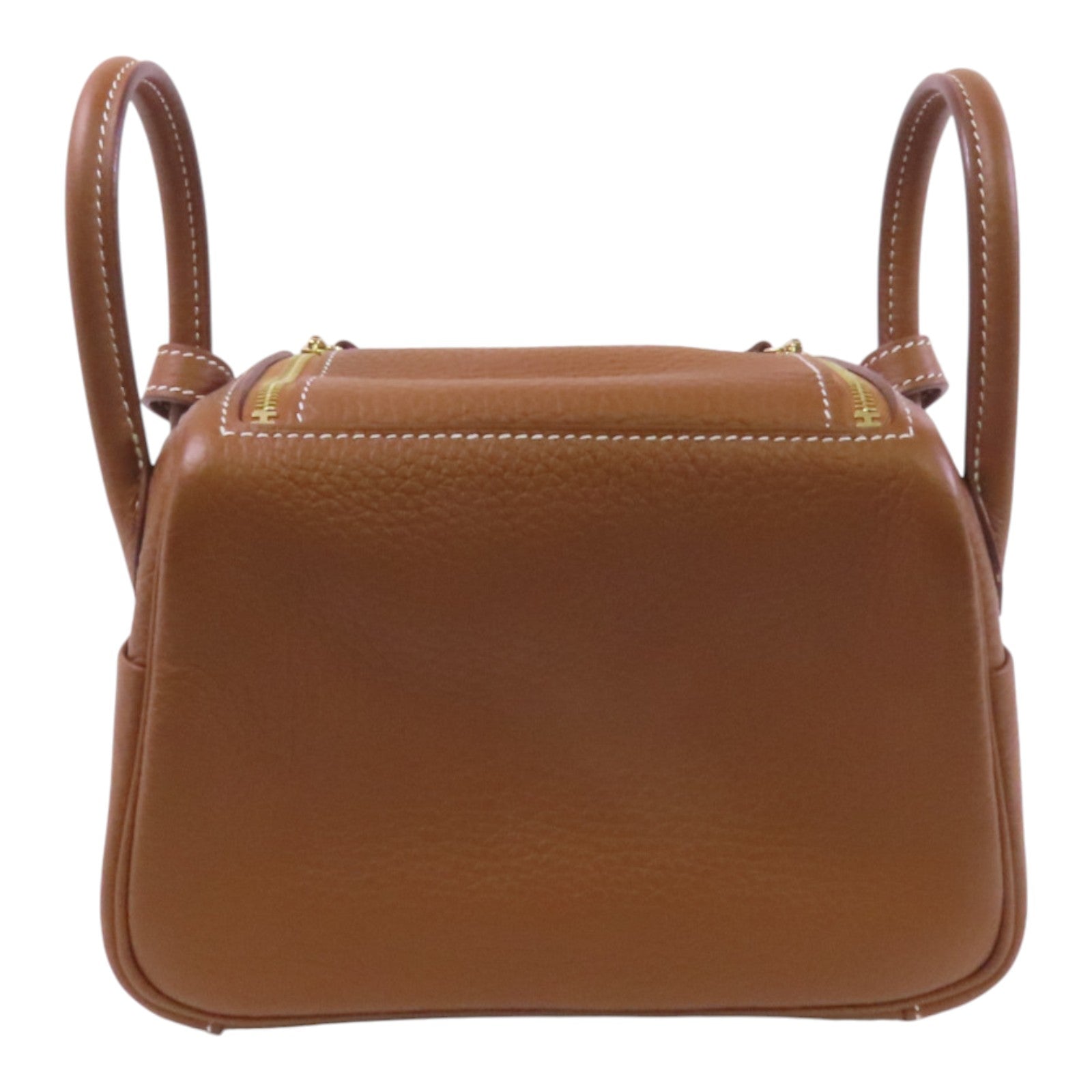 HERMES Clemence皮革Mini Lindy金扣肩背袋
