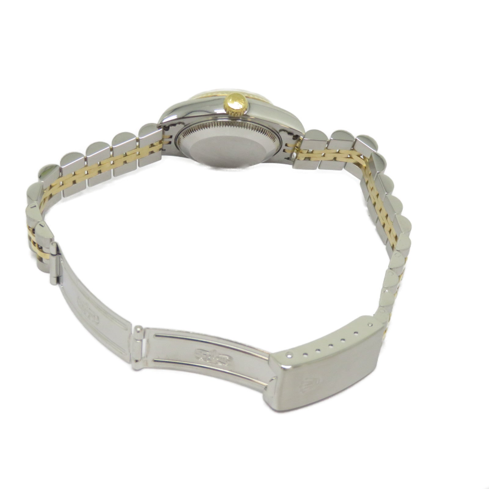 ROLEX Datejust不鏽鋼/18K黃金手錶自動機芯白色