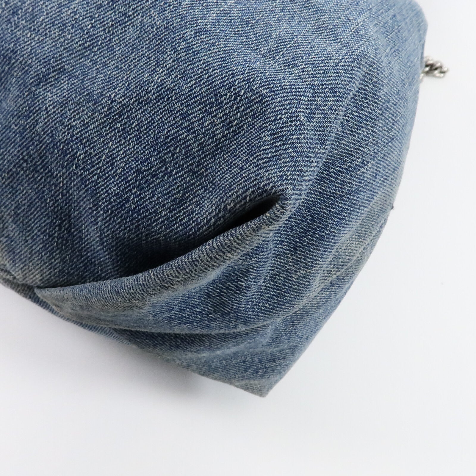 BALENCIAGA 牛仔布Crush M Tote鏈帶肩背袋