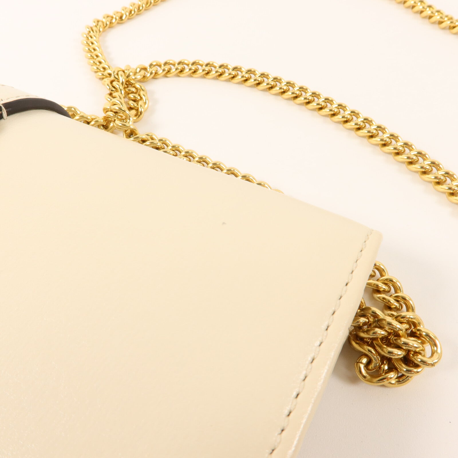GUCCI 牛皮皮革Wallet With Chain鏈帶肩背袋