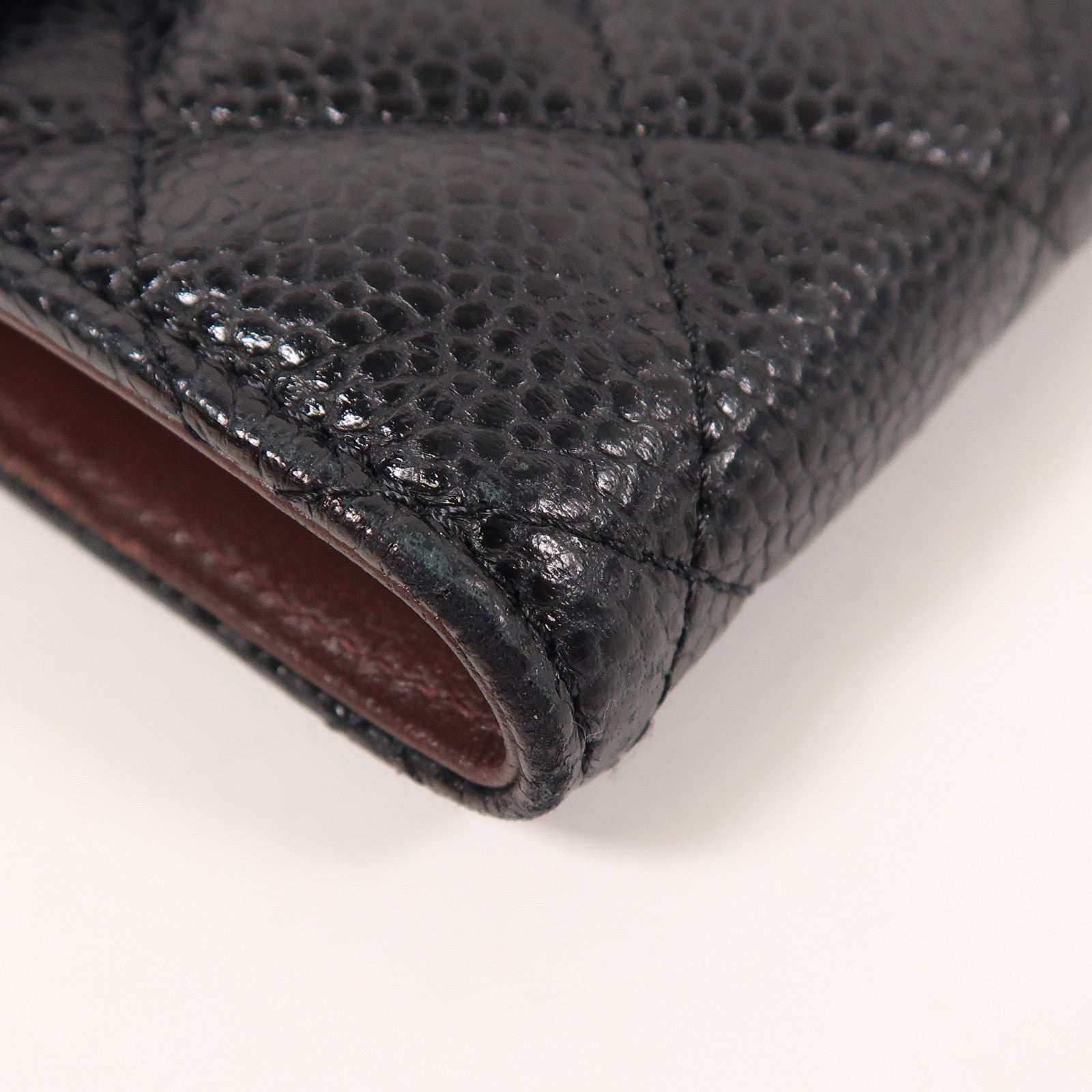 CHANEL 牛皮皮革Wallet銀扣錢包