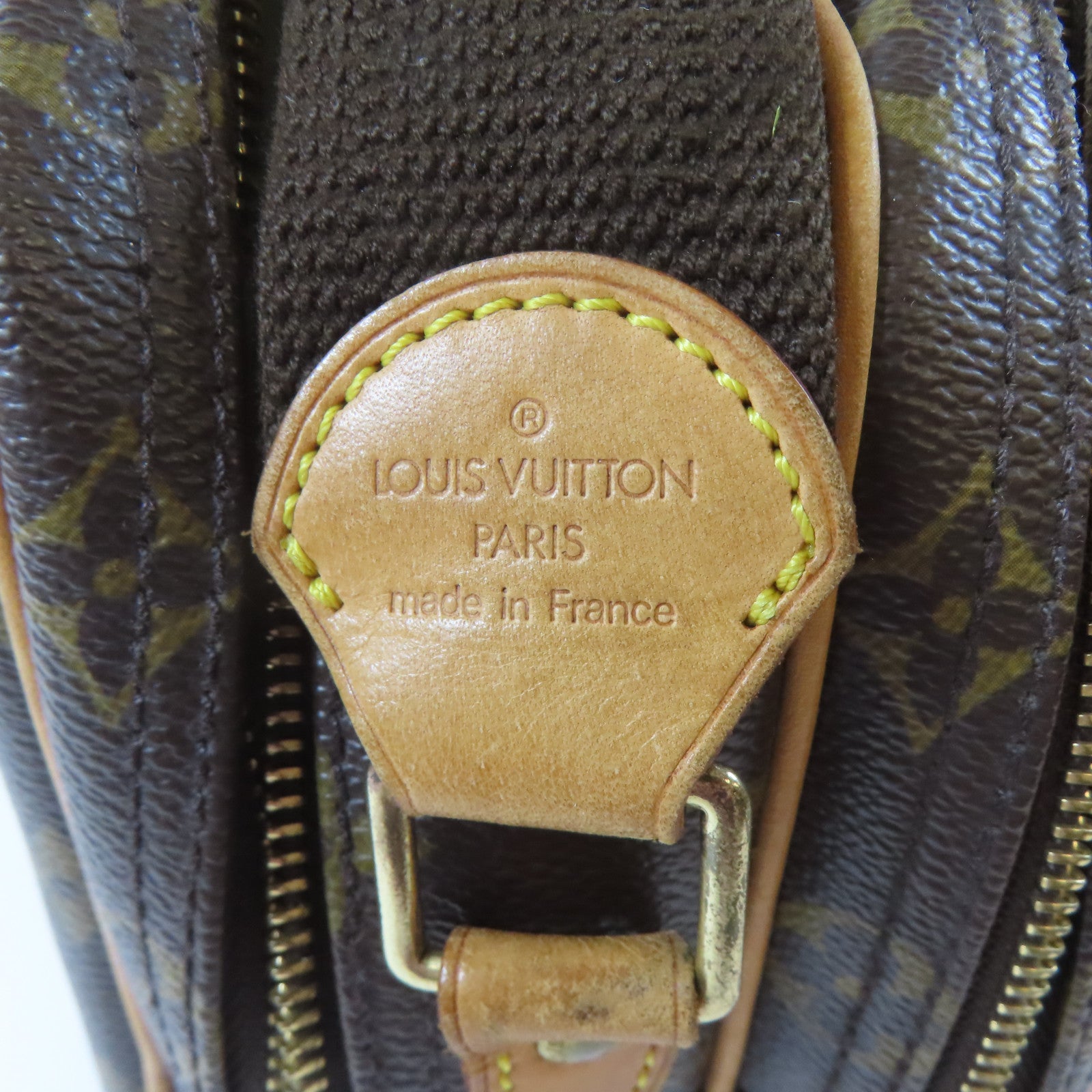 LOUIS VUITTON Monogram Reporter金扣肩背袋啡色