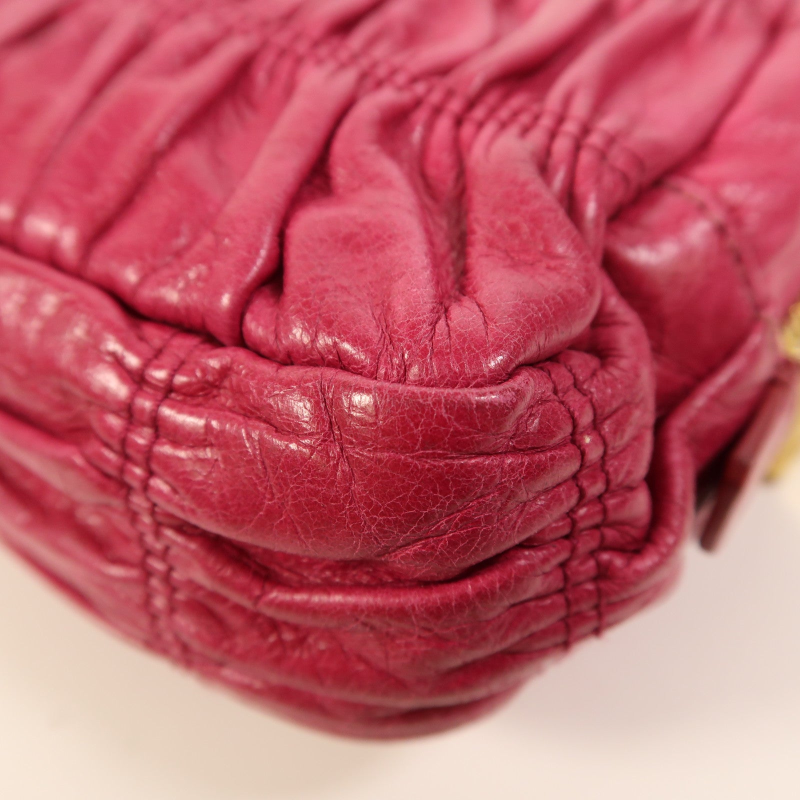 PRADA 牛皮皮革2 Way Shoulder金扣手挽肩背兩用袋