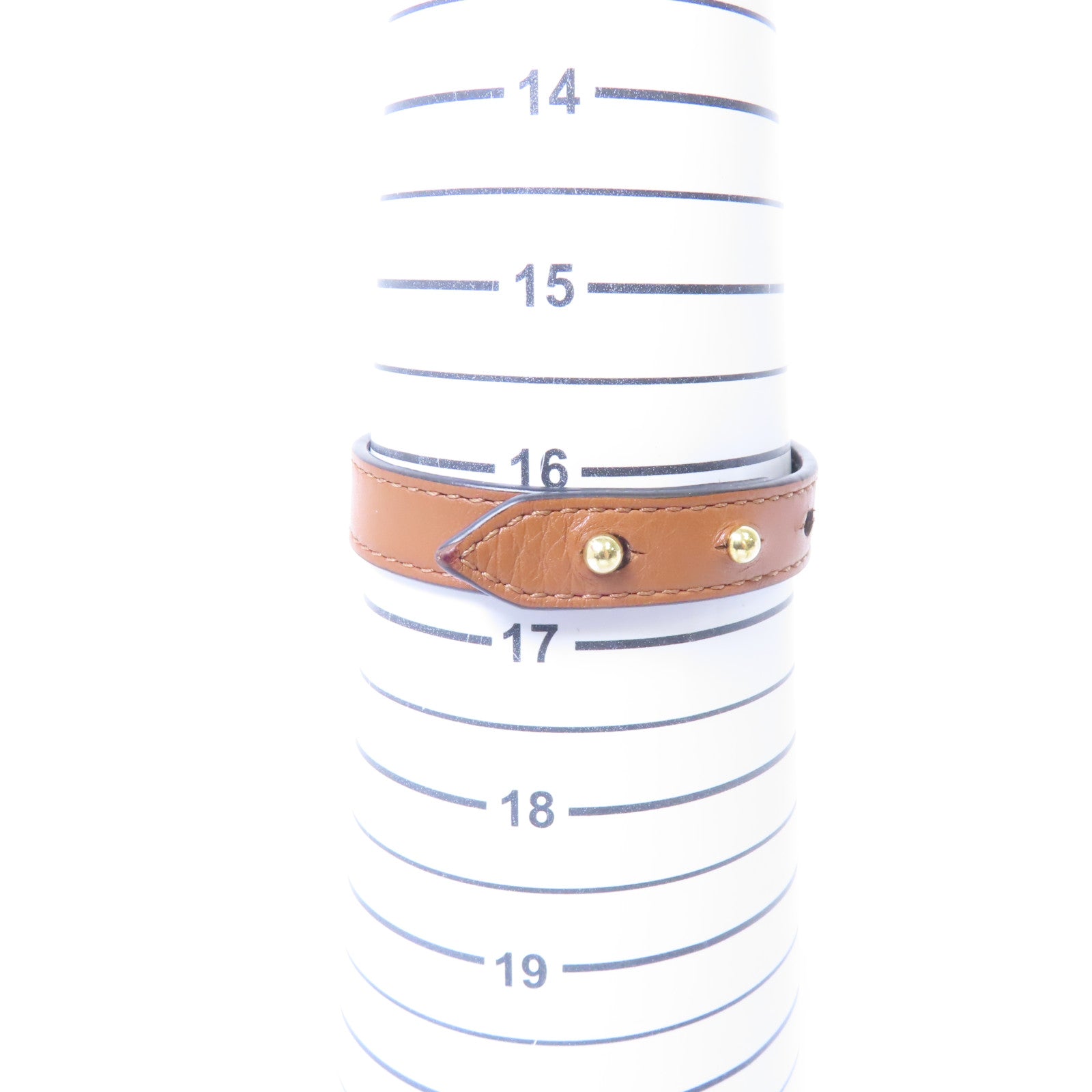 LOUIS VUITTON 【激減優惠】牛皮皮革Iconic Bracelet手帶啡色/金色