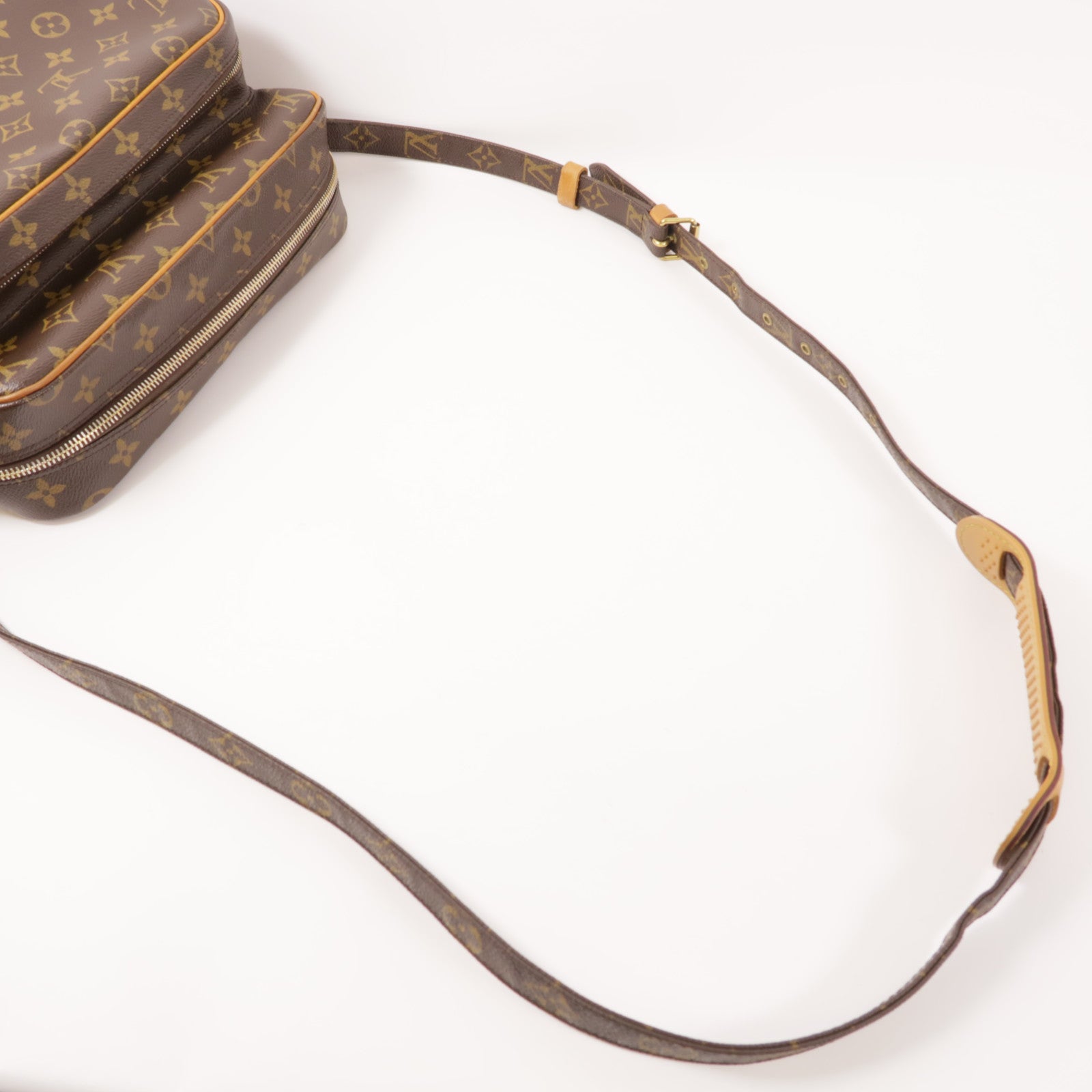 LOUIS VUITTON Monogram Nile金扣肩背袋