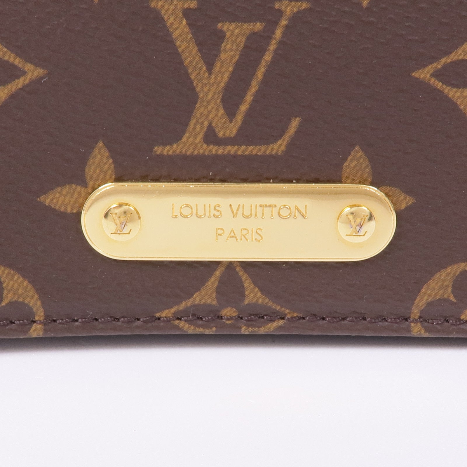 LOUIS VUITTON Monogram Wallet On Chain Lily金扣鏈帶肩背袋