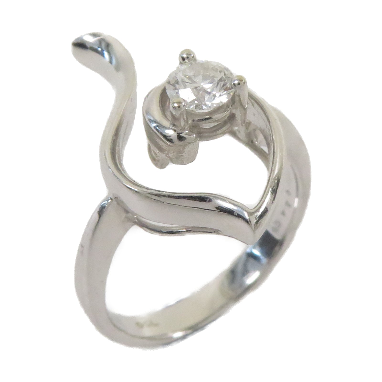 JEWELRY **【激減優惠】18K白金Diamond Ring 0.34ct鑽石戒指US#5.75