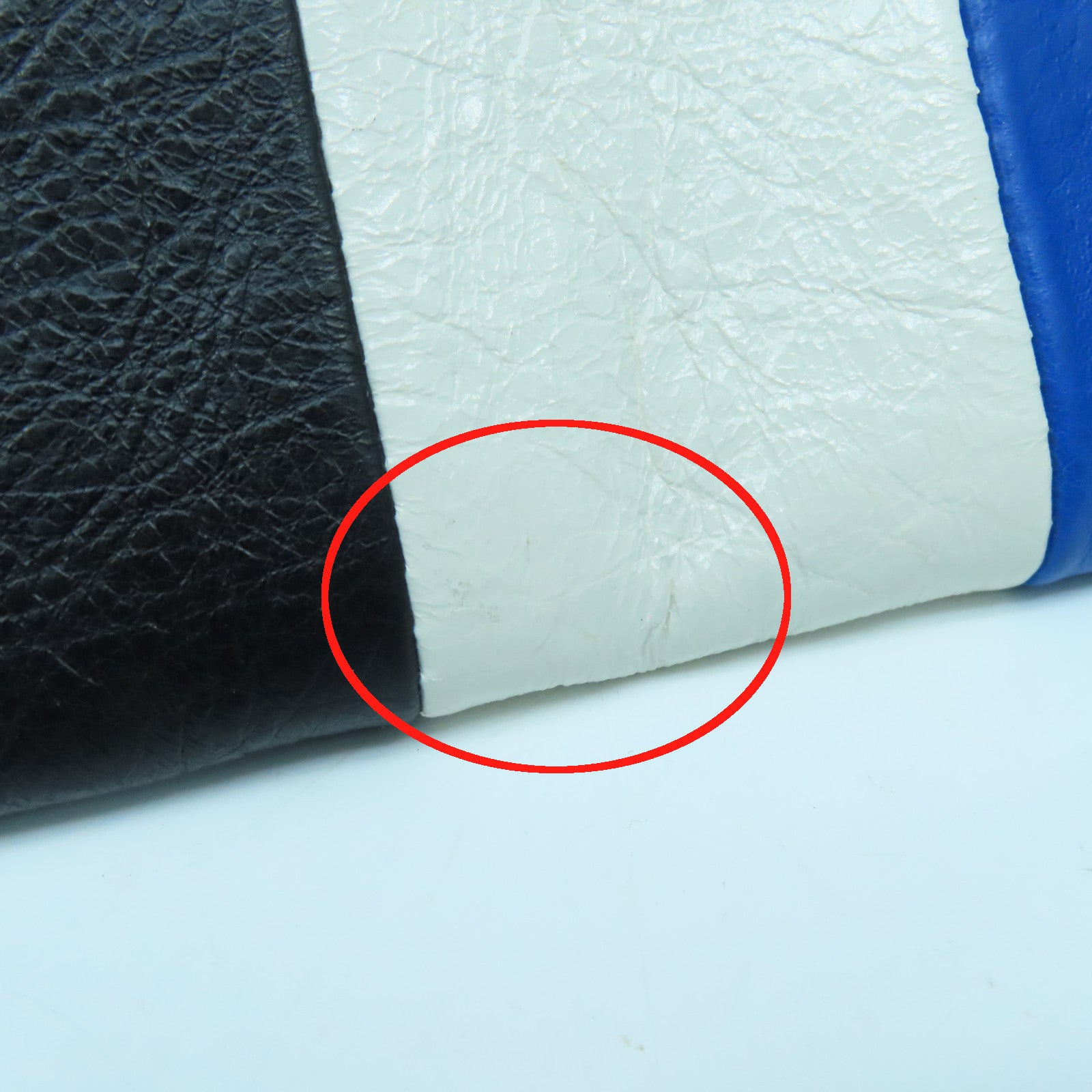 BALENCIAGA 牛皮皮革Clutch Bag銀扣手拿包黑色/藍色/白色