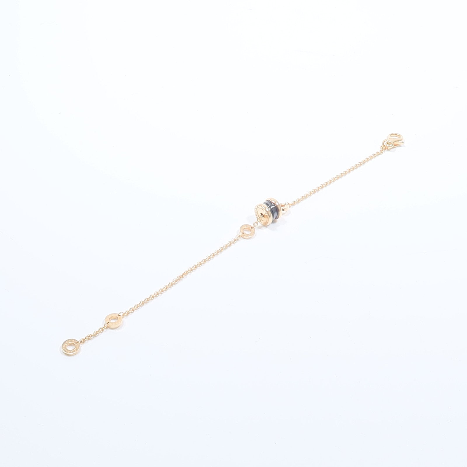 BVLGARI 18K玫瑰金/陶瓷B-Zero 1 Bracelet手鏈